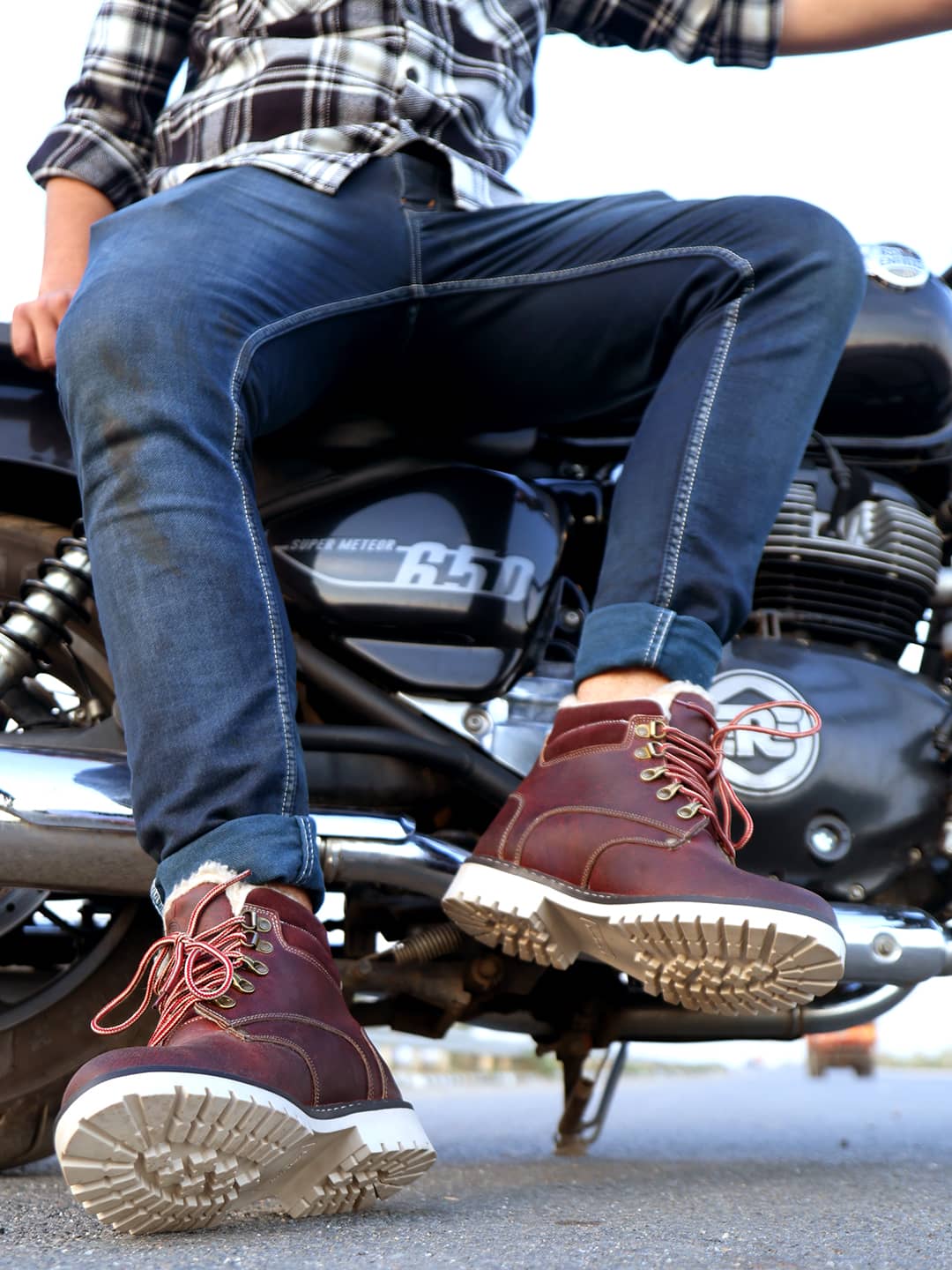 Biker hiker boots online