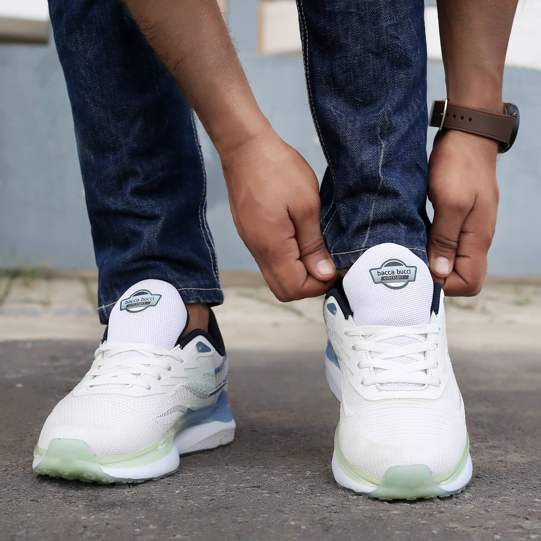 Bacca Bucci HYPERSOFT SERIES with Ultra-Rebounce Outsole & Iconic Breathable Engineered Knit Upper Running Shoes