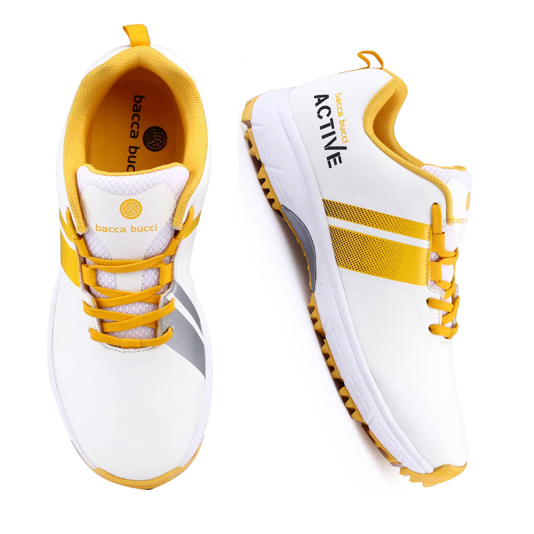 Bacca Bucci Century Runner Elite Performance Cricket Shoes – Dynamic Flex Tech, Superior Traction Grip, Breathable Agility Fit, High-Impact Shock Absorption, Professional Grade Sports Footwear for the Passionate Cricketer