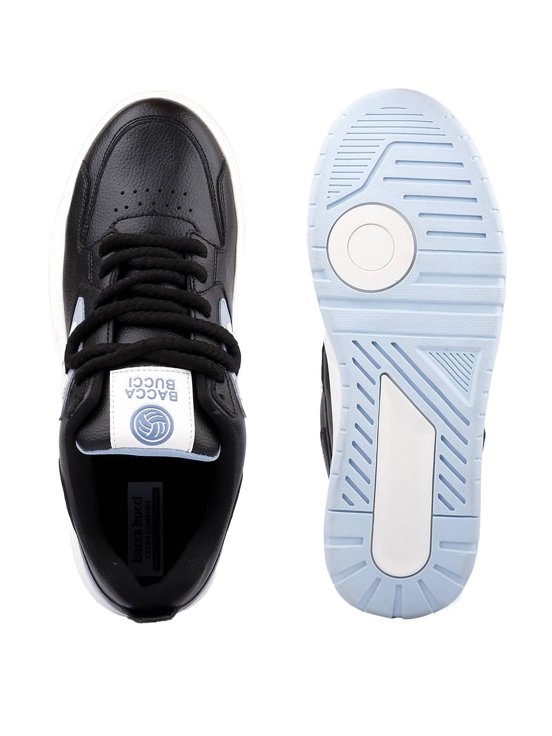 Bacca Bucci Stride Eclipse: Low-Top Flat-Sole Sneakers with Signature Thick Round Laces