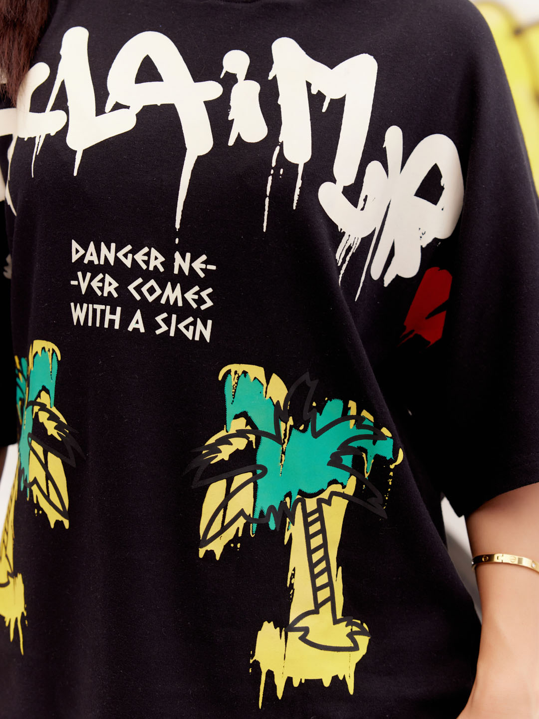 Black Oversized T shirts