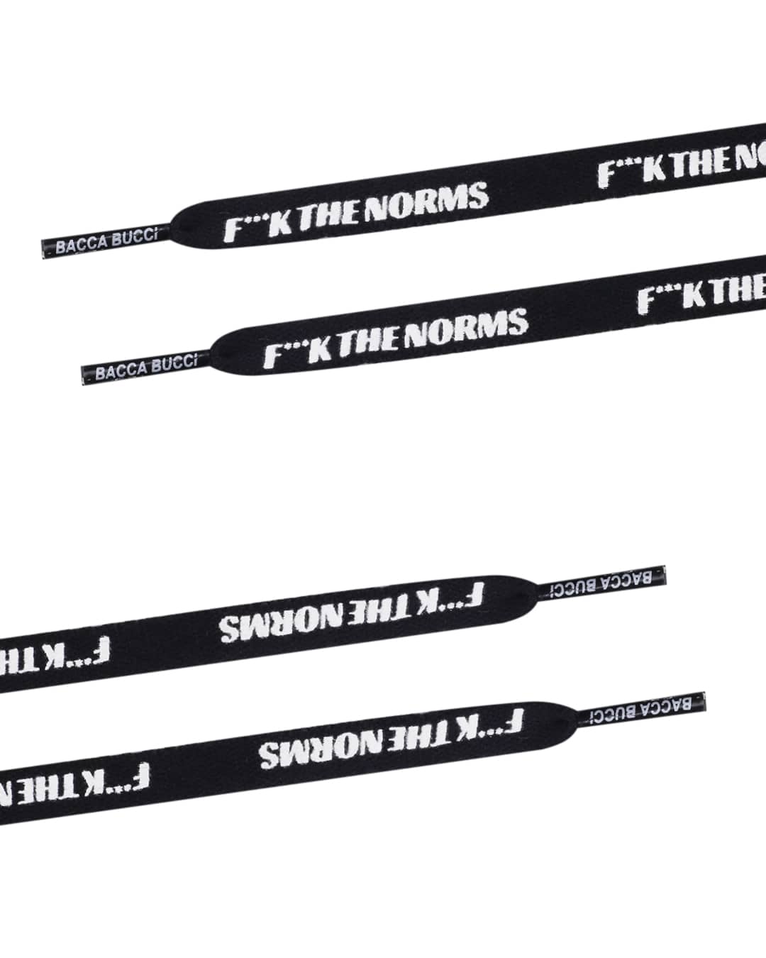 Bacca Bucci "F***K THE NORMS" Sneaker Laces