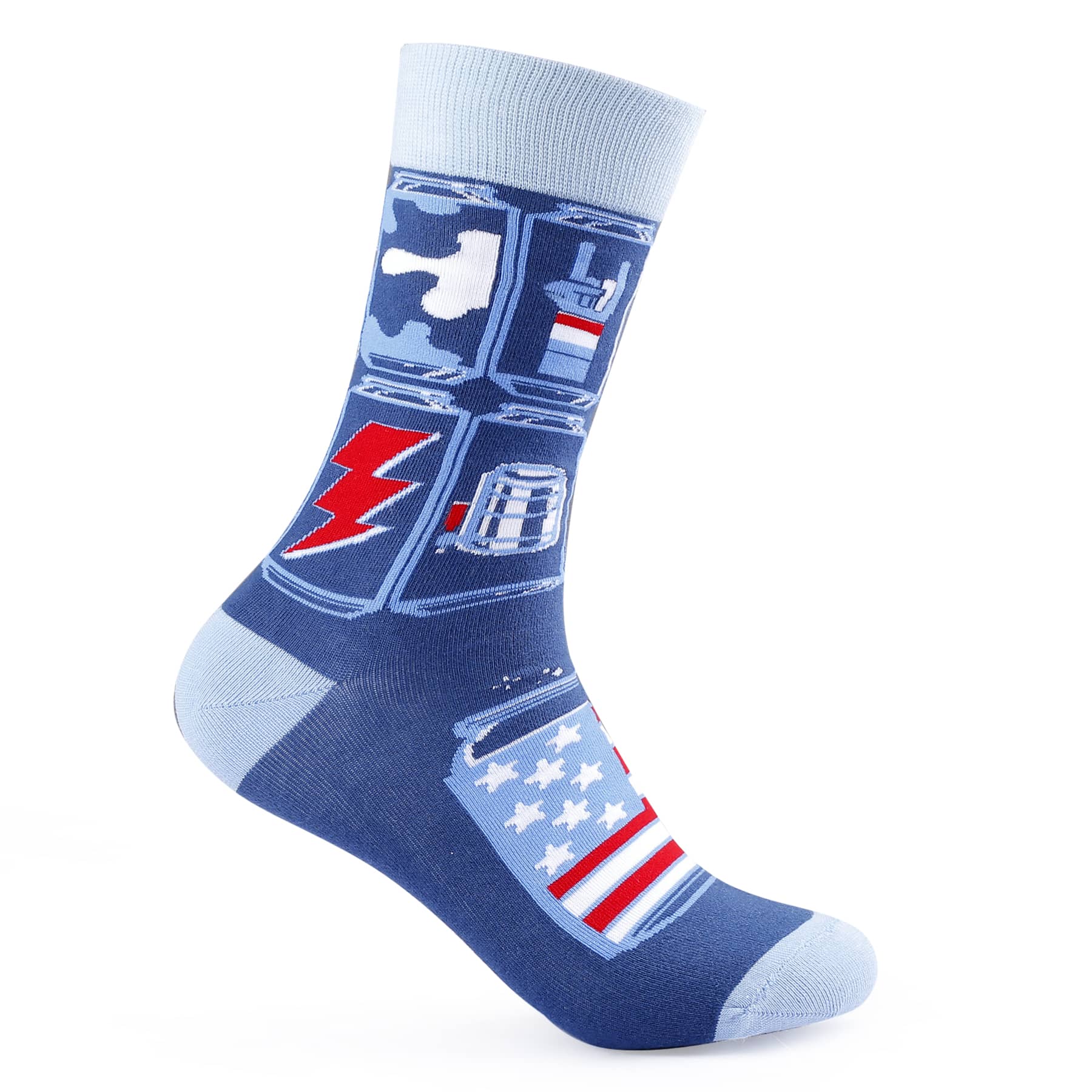 Bacca Bucci Combo of a 2 Pair Crew Length Socks