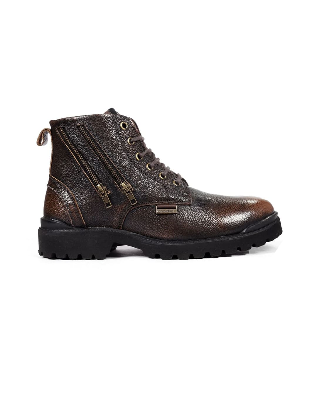 Military Boots | Bacca Bucci York | Men's Zipper Military Boots in