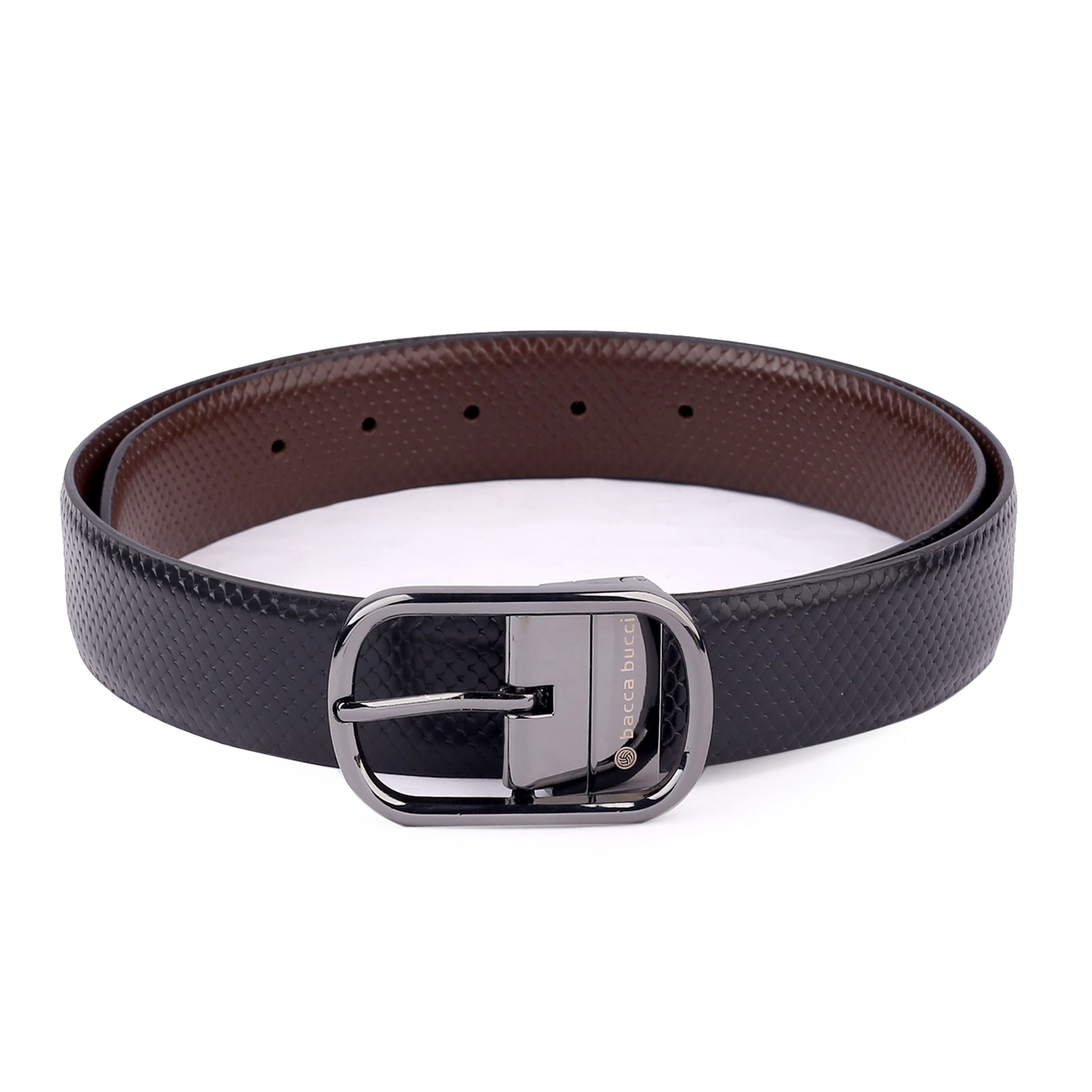 Bacca Bucci Auto reversible dress belt with Genuine Leather