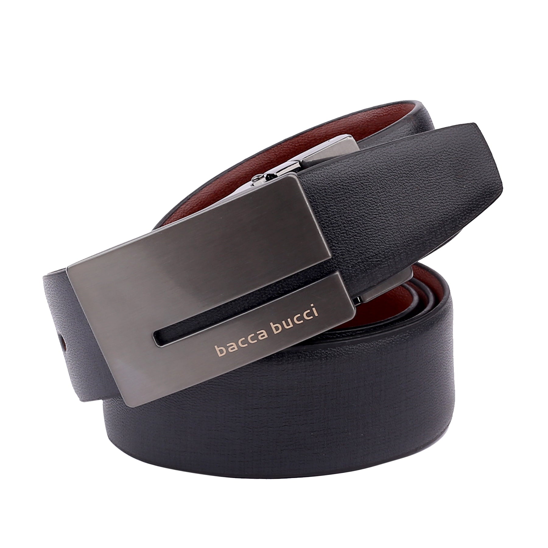 Bacca Bucci Auto reversible dress belt with Genuine Leather