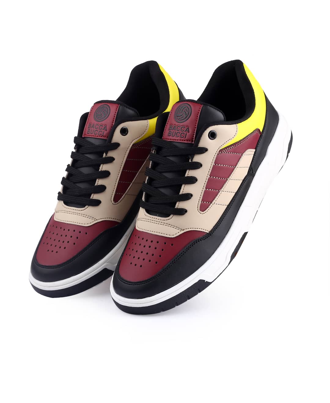 Bacca Bucci Downtown Dynamo Low-Top Sneakers: A Symphony of Style with Flat Outsole and Vibrant Color Blocking
