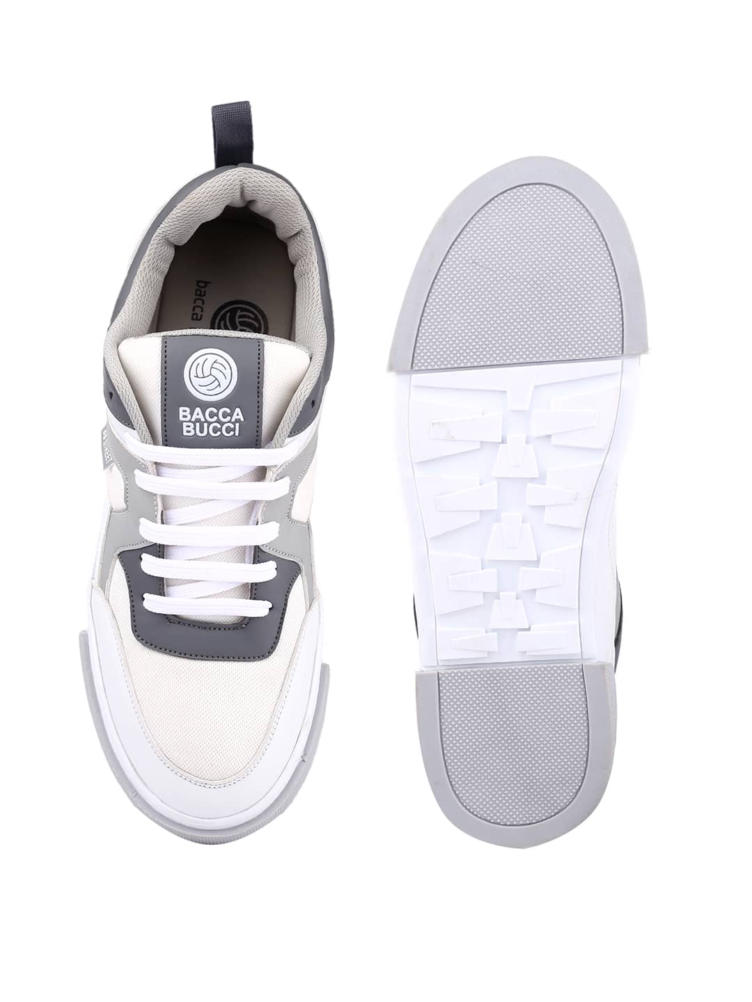 Bacca Bucci Shark Men’s Low-Top Sneakers – Lightweight Textile PU Mix with TPR Outsole