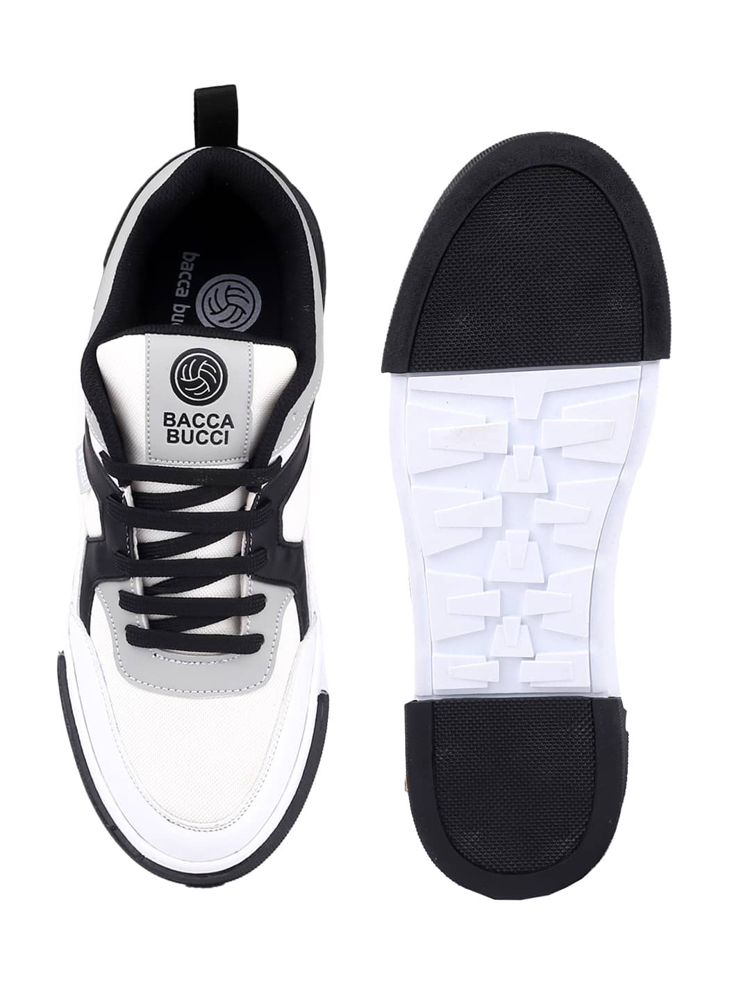 Bacca Bucci Shark Men’s Low-Top Sneakers – Lightweight Textile PU Mix with TPR Outsole