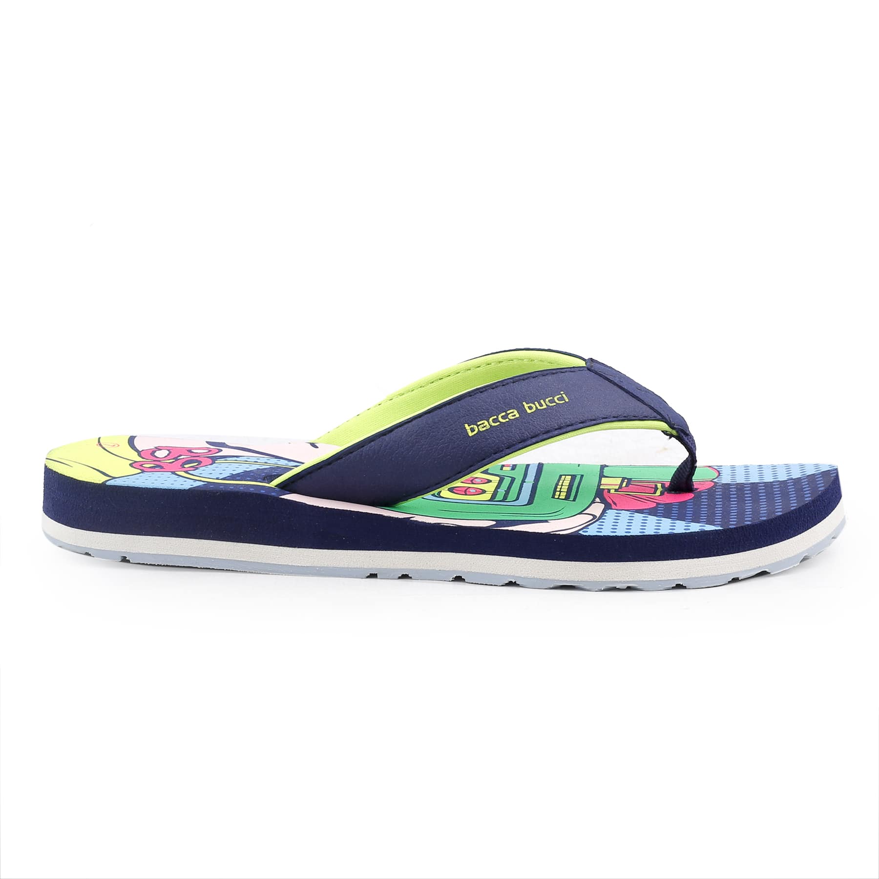 Bacca Bucci BEACH-BREEZE Cloud Slippers/Flip-Flop for Men | Non-Slip With Rubber Outsole and Vibrant Colors