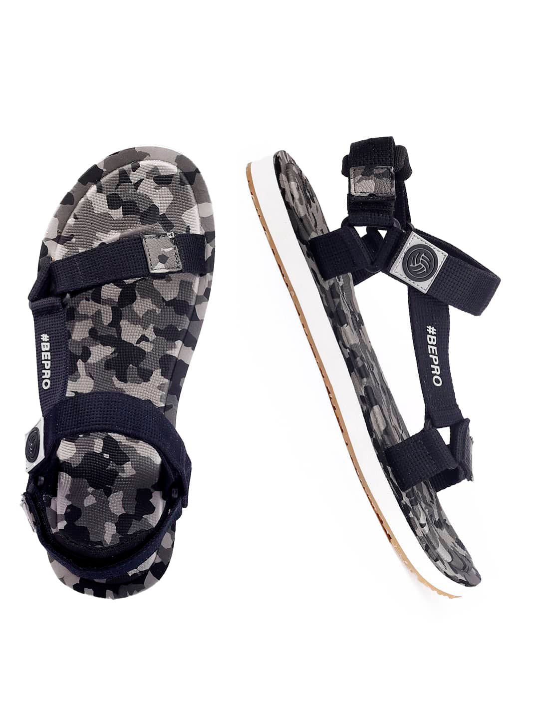 Bacca Bucci 'CamoStride NomadPro' Adventure Sandals - Robust All-Terrain Grip, Tailored Hook-and-Loop Fit, Ergonomic Comfort Design