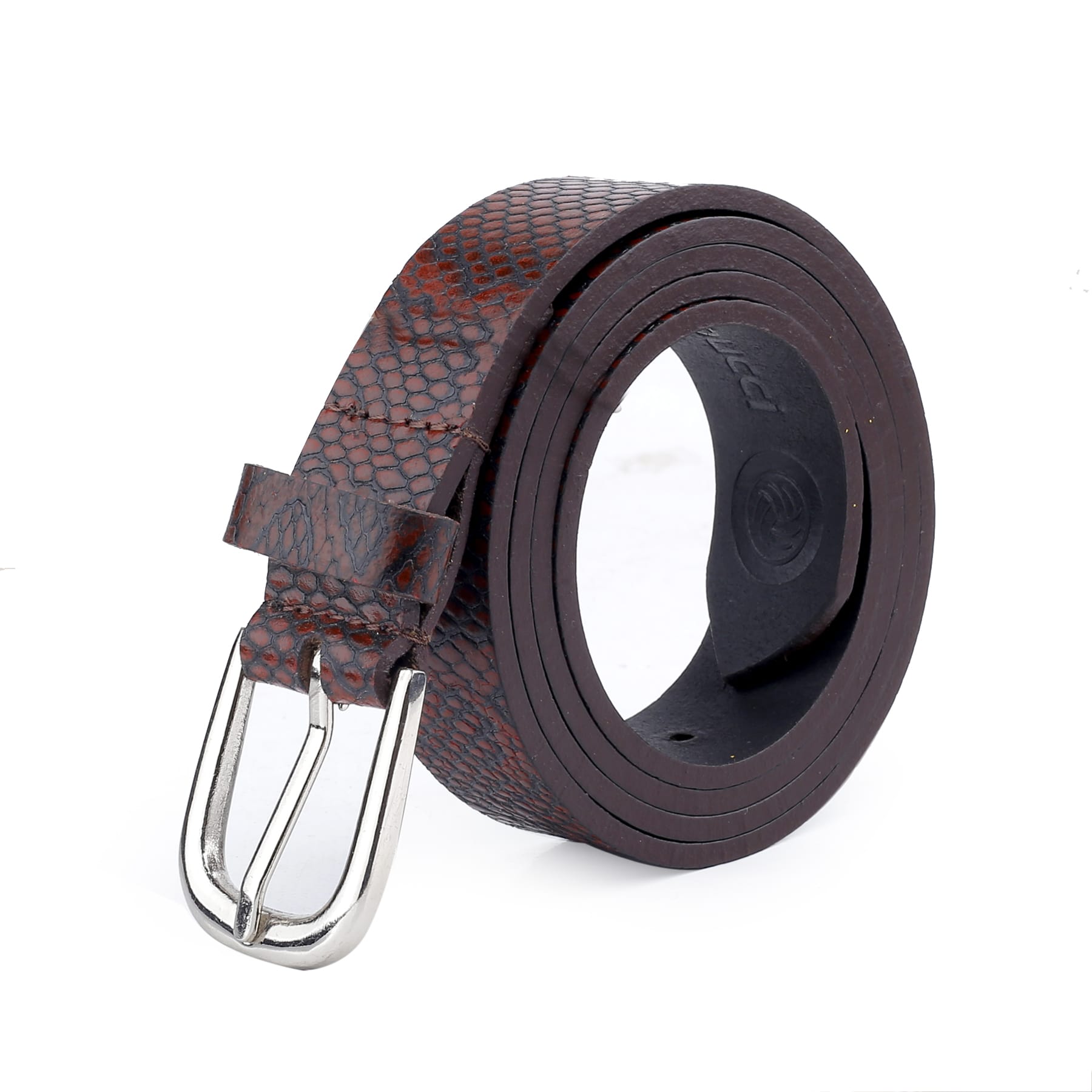 Bacca Bucci Women Genuine Leather Belts with Imported Nickle Free Buckle | Width : 28 MM | Two tone Finish Belt