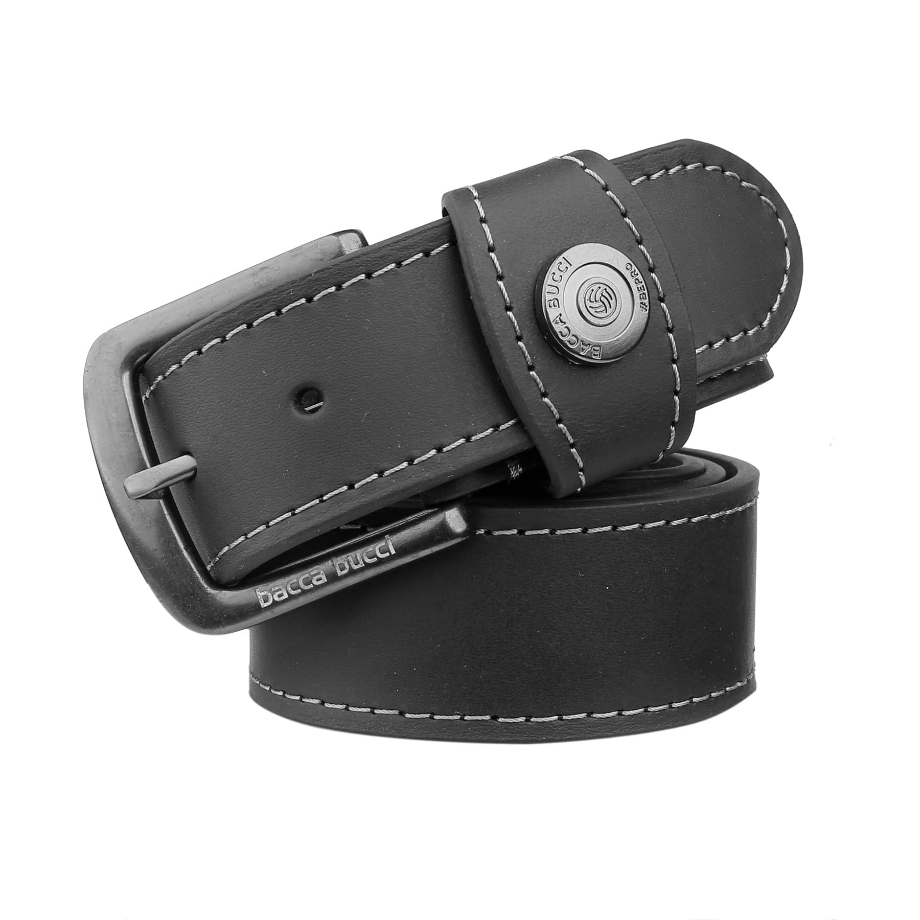 Bacca Bucci Thick and Rugged Genuine Leather Casual jeans Belt for Men