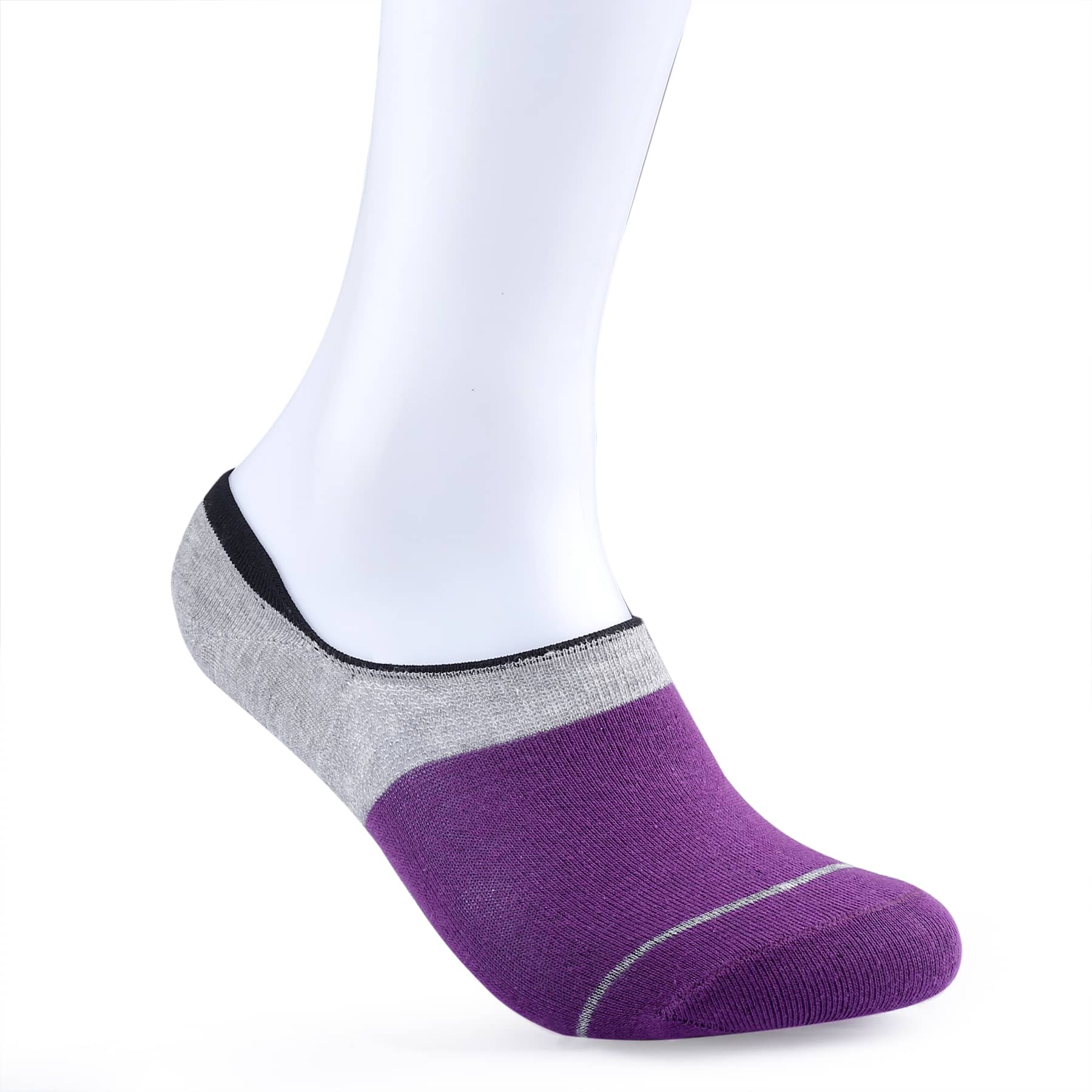 Bacca Bucci No-show Socks, Loafer Sneakers Low Cut Cotton Socks With Non Slip Grips