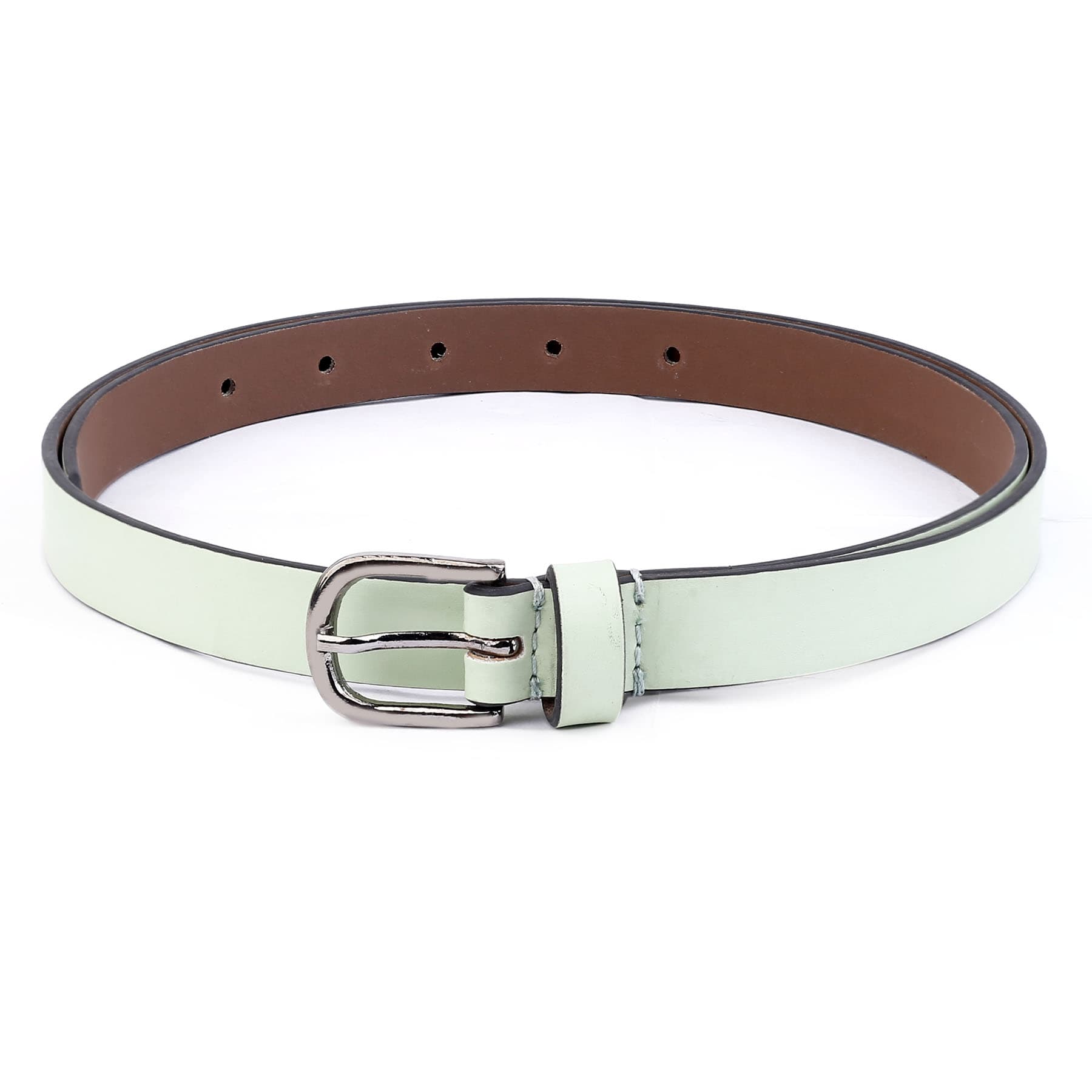 Bacca Bucci Women Leather Belts with Imported Nickle Free Buckle | Width : 20 MM | Solid Color Luster Finish Belt