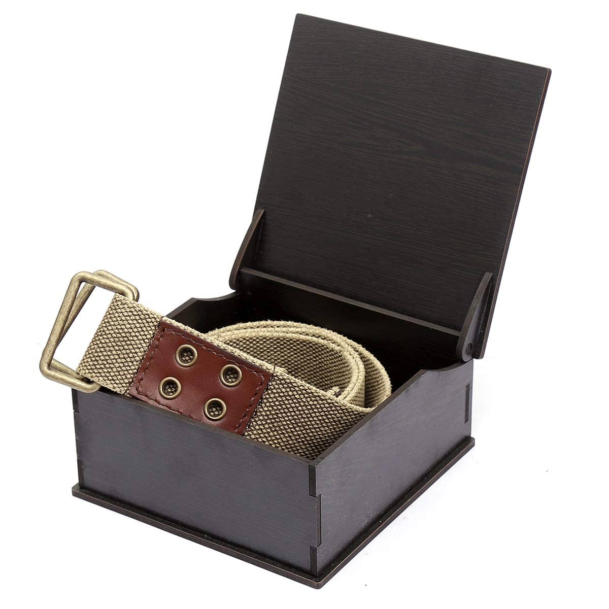 Bacca Bucci Men's Military Style Army Tactical Cotton/canvas Webbing Adjustable Metal Buckle Belt for Men