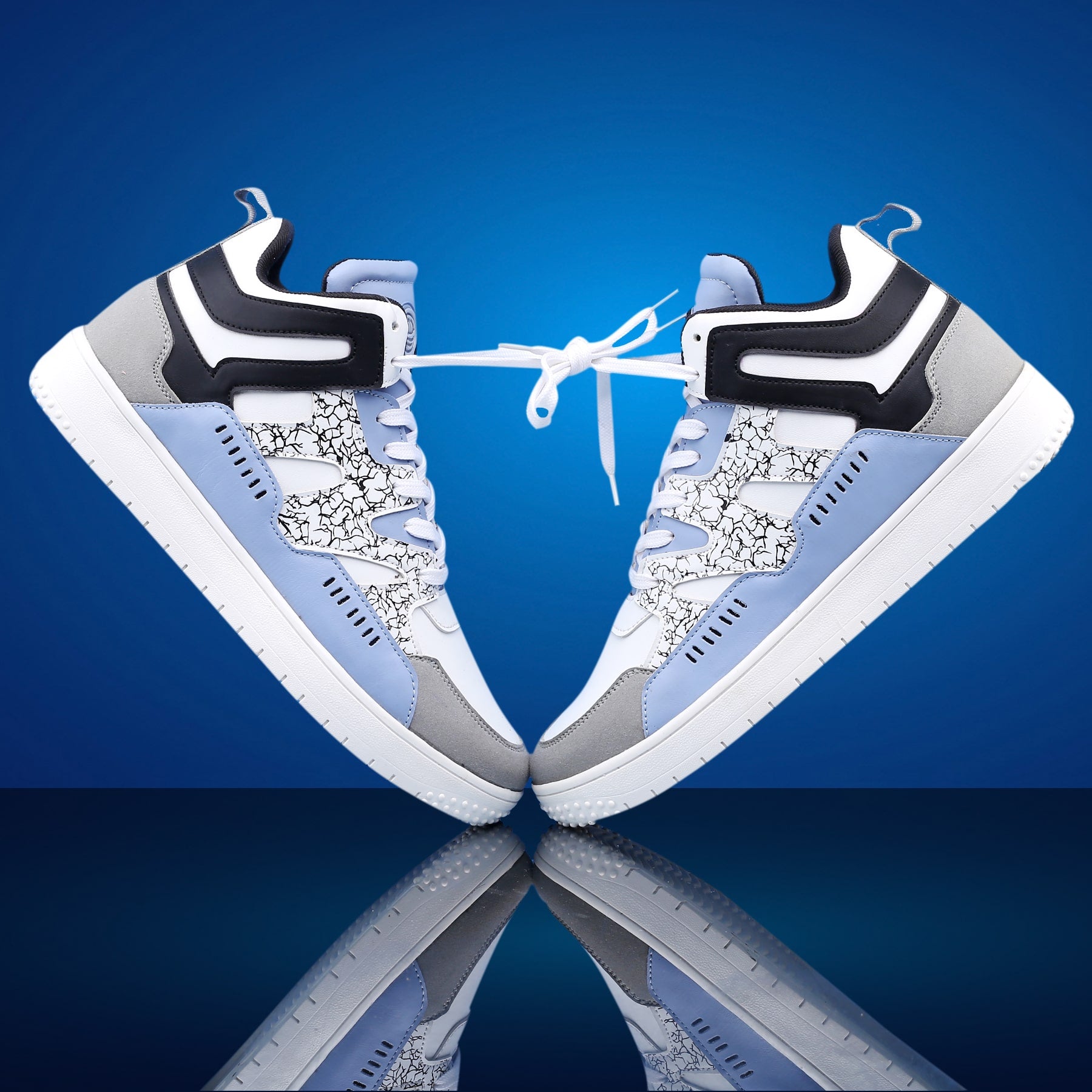 Bacca Bucci JOLLY Men's Fashion Mid-Top Sneakers Street Wear Shoes with Flat Rubber Outsole