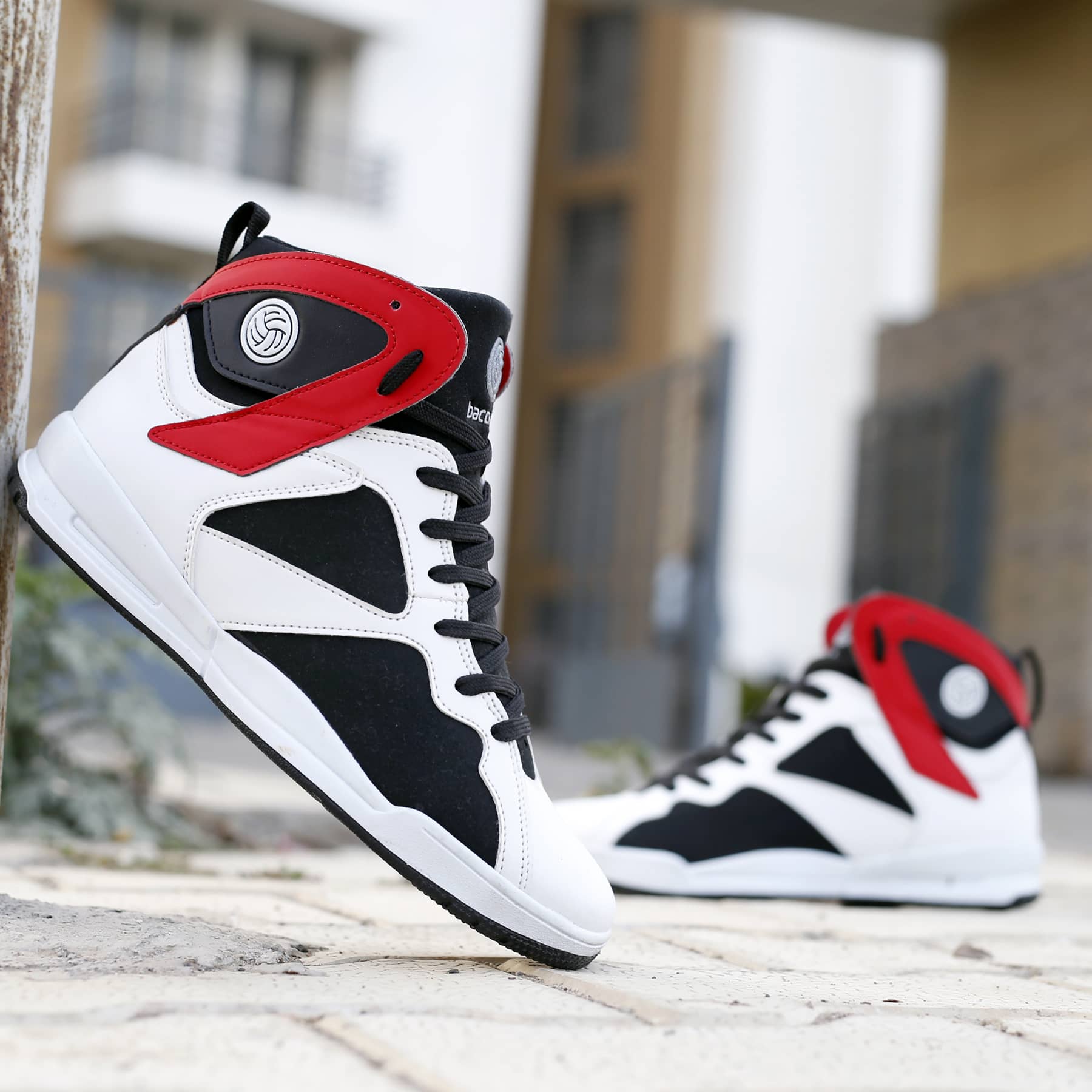 Bacca Bucci Black Mid Top Shoes Black Sneakers For Men Bacca Bucci