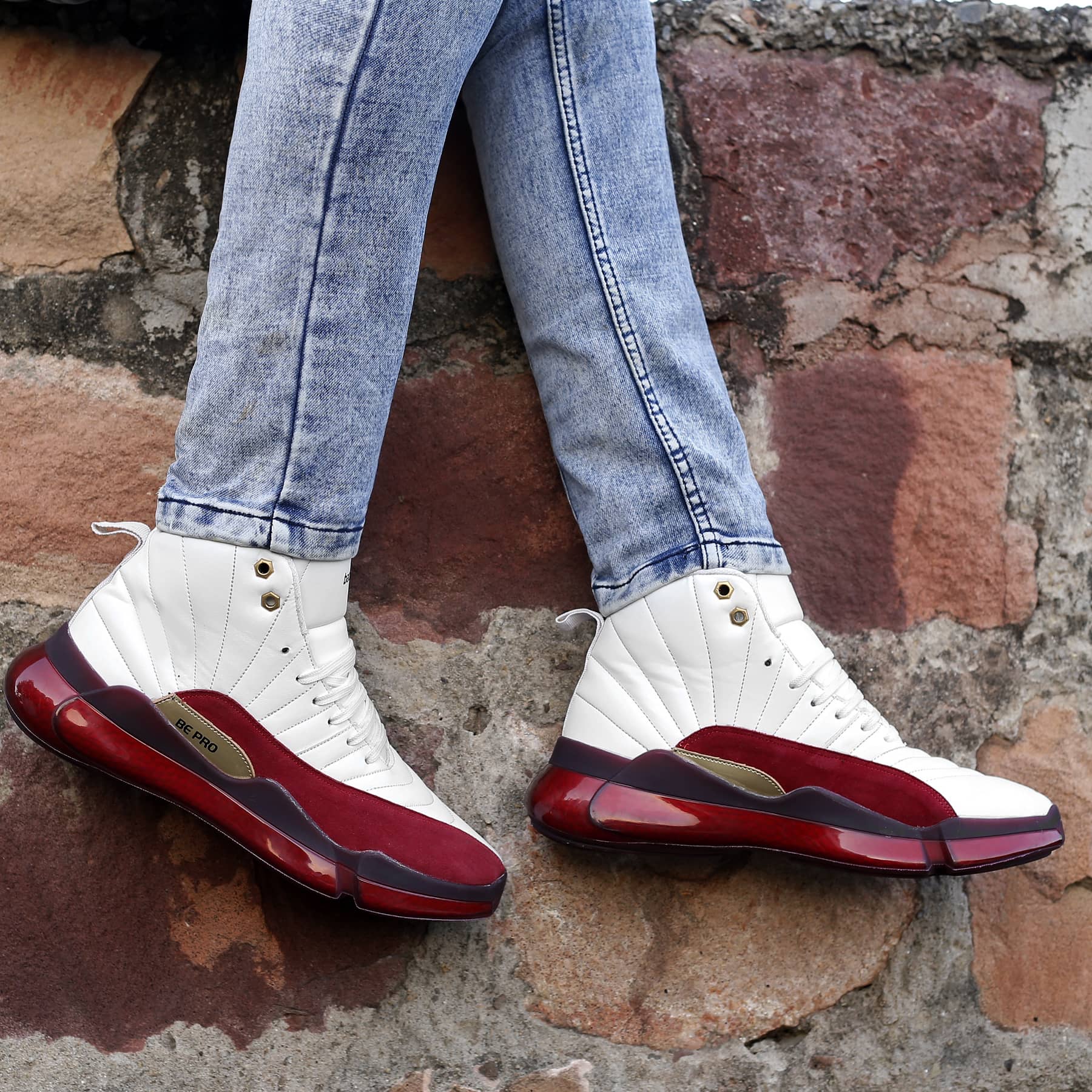 white sneakers
