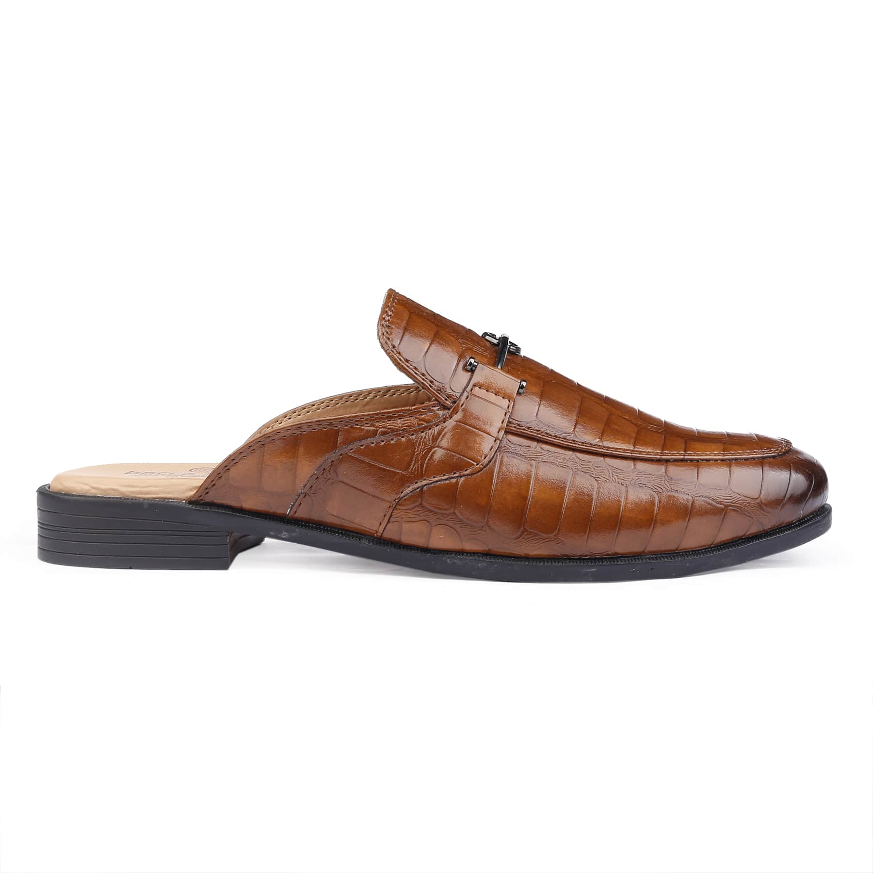 Bacca Bucci Men's NOVA Mules Clogs Open back Loafers with Comfortable Memory Insoles | Party Ethnic Wear Shoes