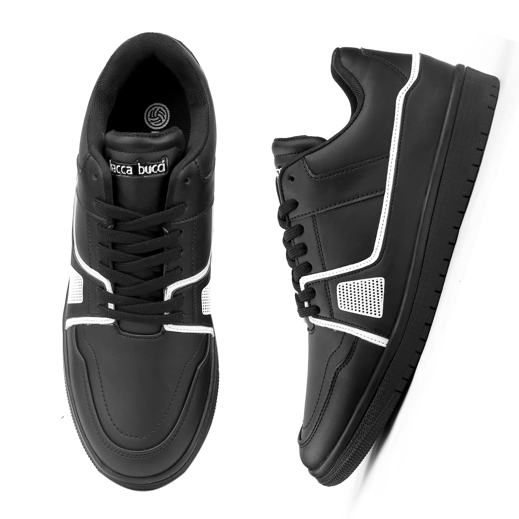 Bacca Bucci Men's BTS Low Top Flat Sole Casual Sneakers for Men-All Day Wear