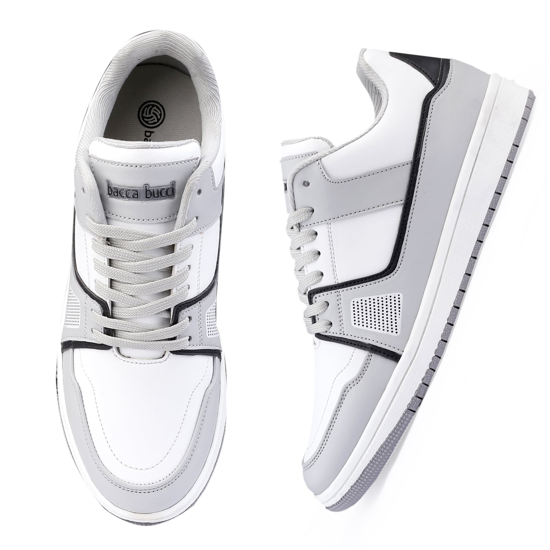 Bacca Bucci Men's BTS Low Top Flat Sole Casual Sneakers for Men-All Day Wear