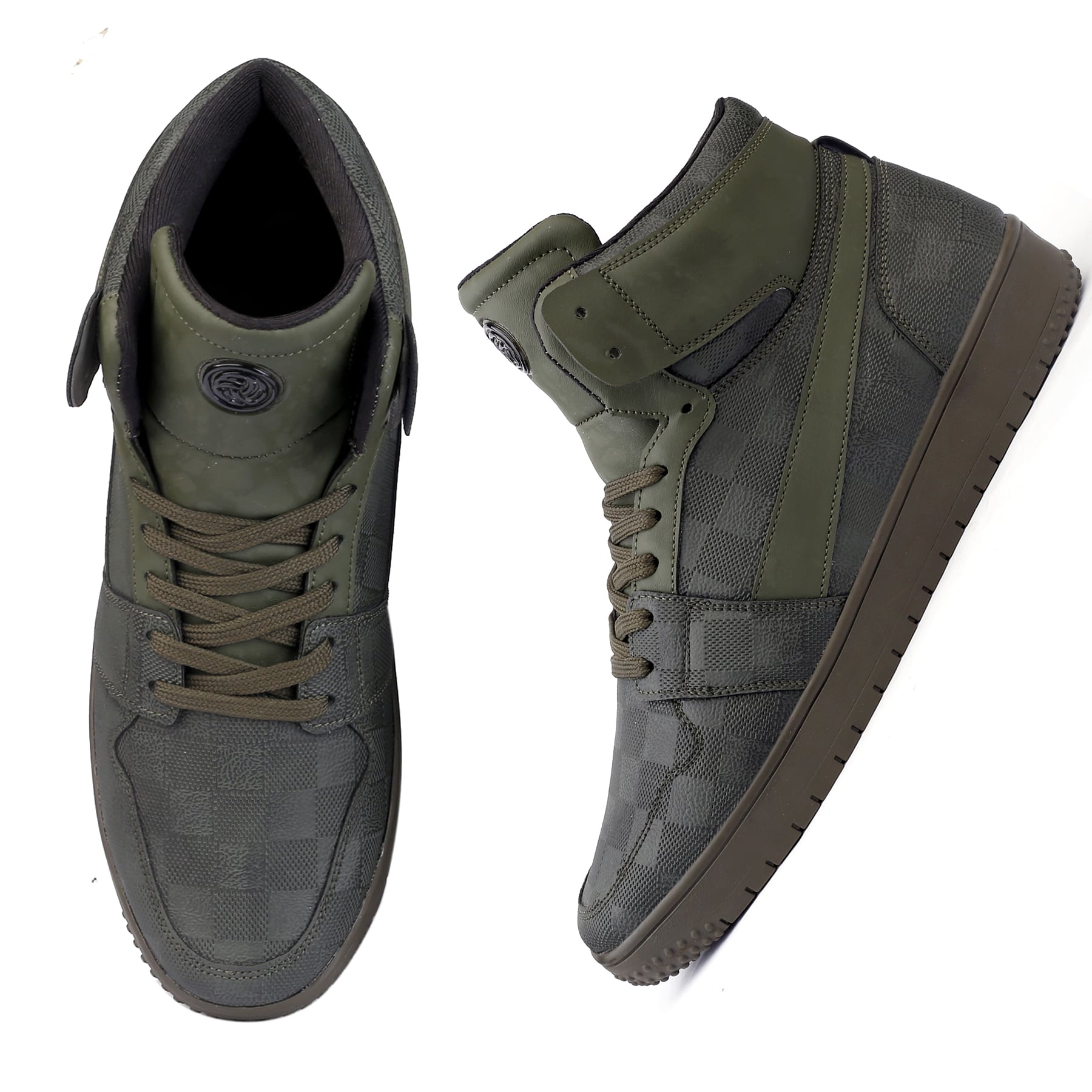 Bacca Bucci Men's STREET SAMURAI High-top Flat High-Street Fashion Sneakers