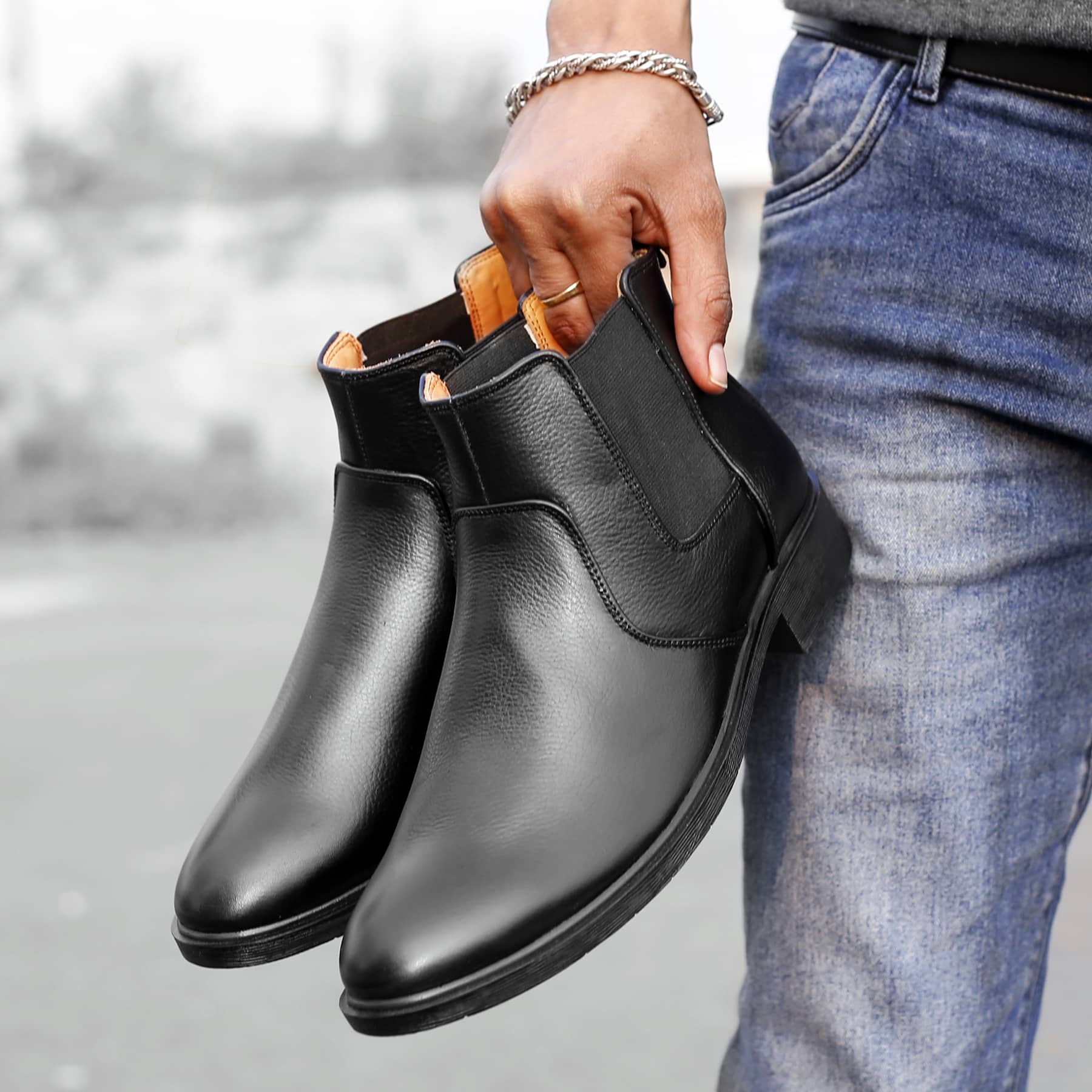 Black Chelsea Boots for | Full Leather Chelsea Boots | Bacca