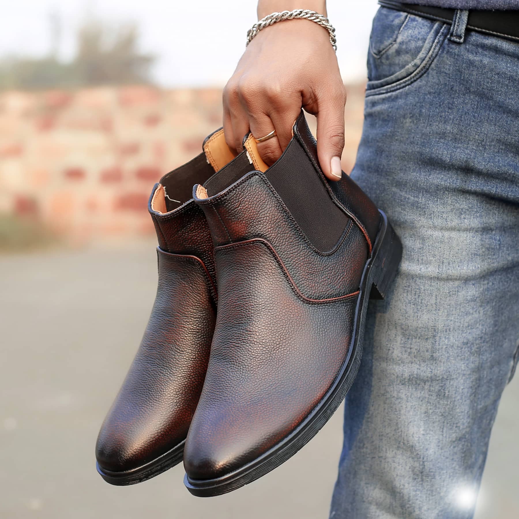 Chelsea Boots Bacca Bucci Marshal Men's Full Leather Chelsea Boots with OrthoLite Padding