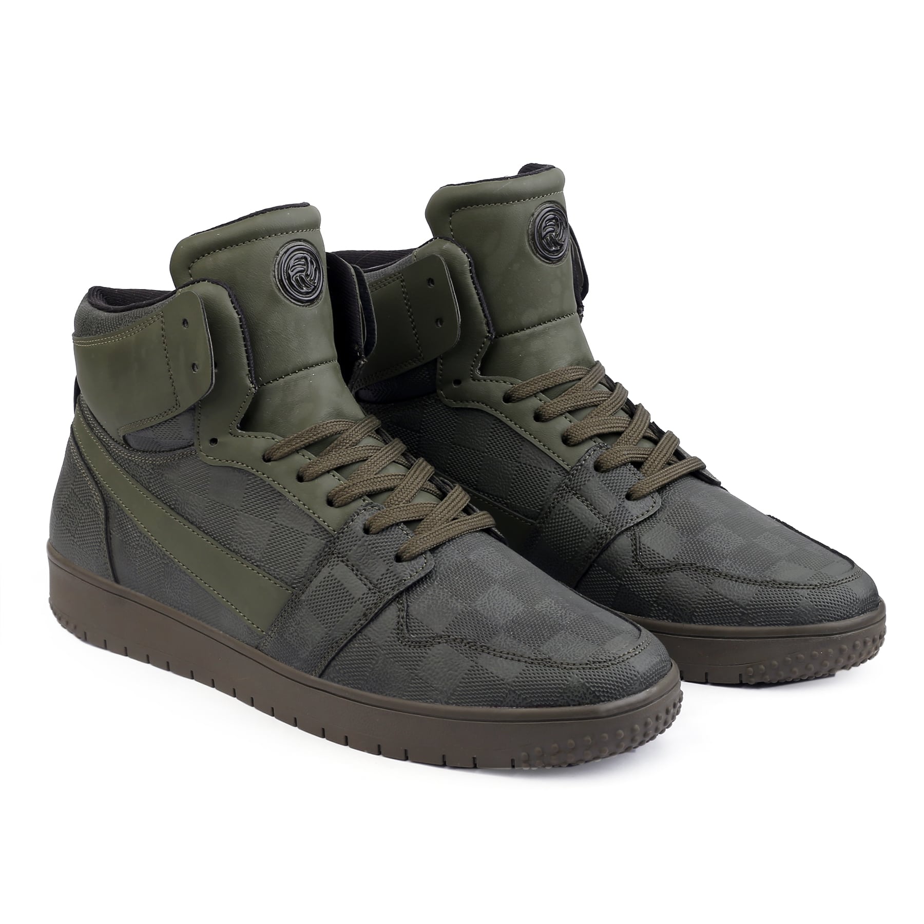 Bacca Bucci Men's STREET SAMURAI High-top Flat High-Street Fashion Sneakers
