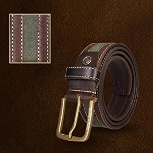 Bacca Bucci Genuine leather Casual Jeans belt 35 MM wide 4 MM thick - Bacca Bucci