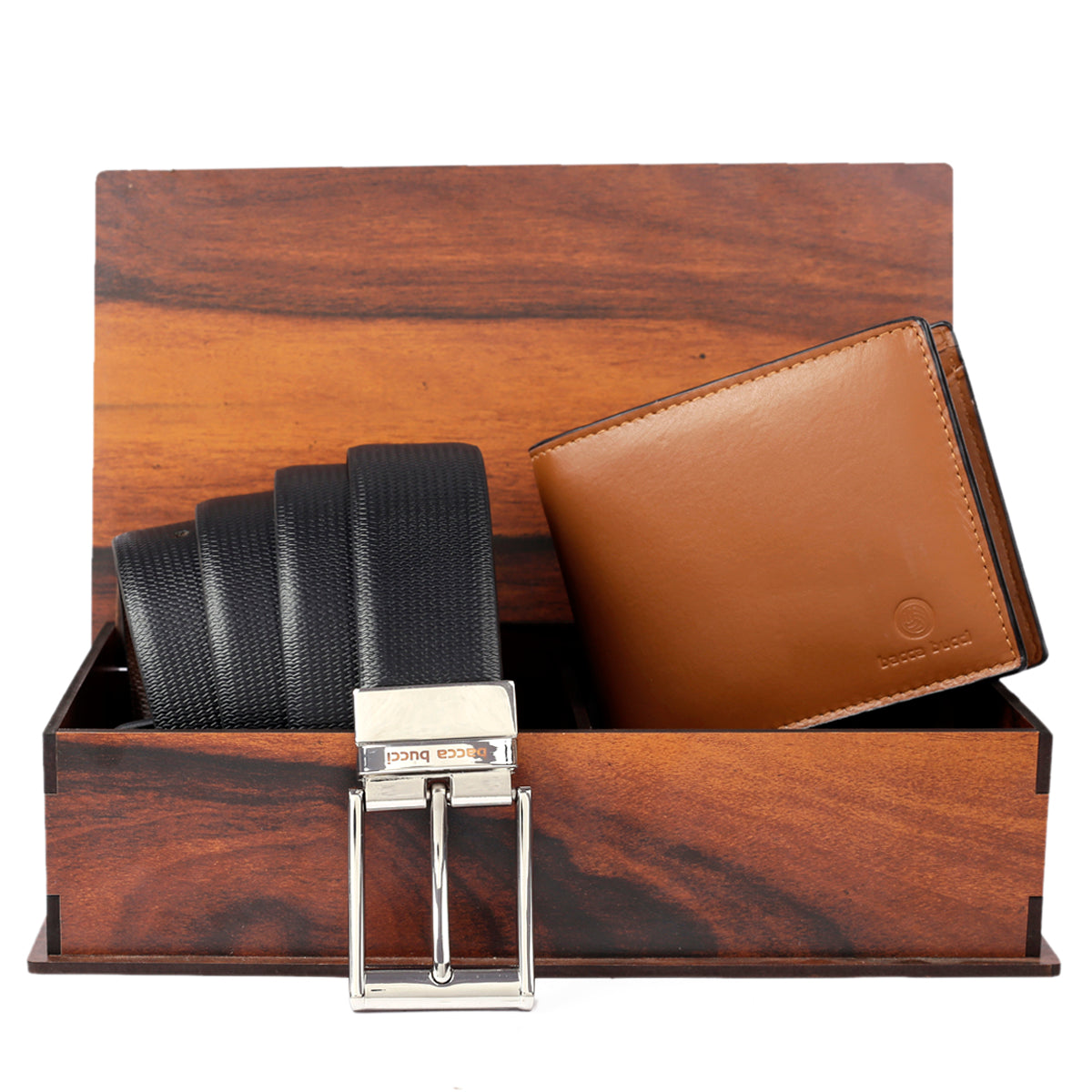Men's Reversible belt with Italian smooth Genuine leather & Soft RFID  Blocking Genuine Leather wallet for men