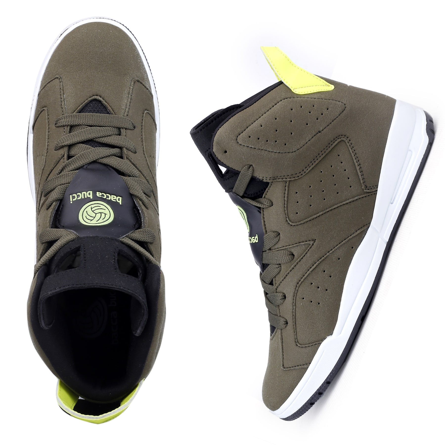 Bacca Bucci Men DEMON High-top Shoes with Flat outsole High-Street Fashion Sneakers