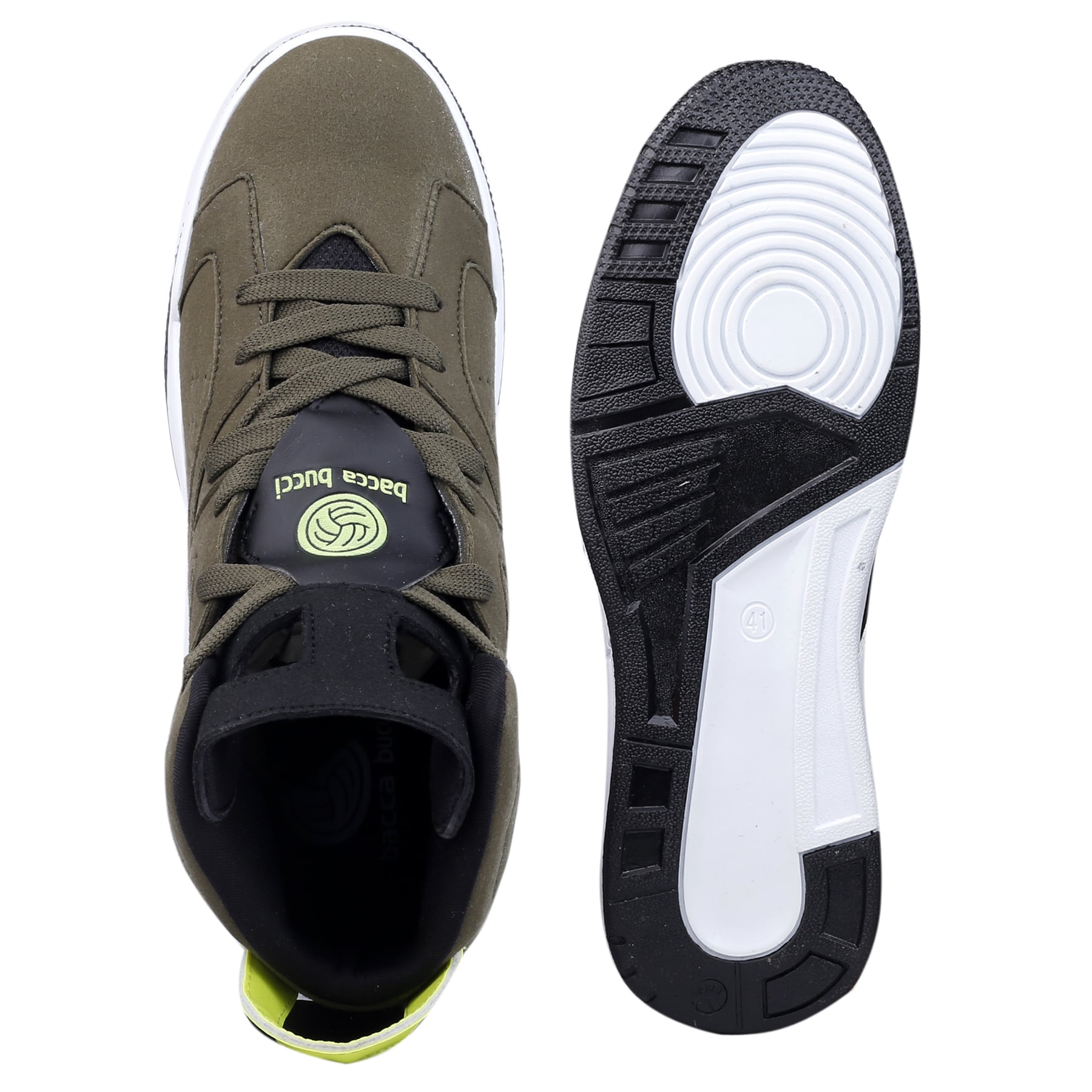 Bacca Bucci Men DEMON High-top Shoes with Flat outsole High-Street Fashion Sneakers