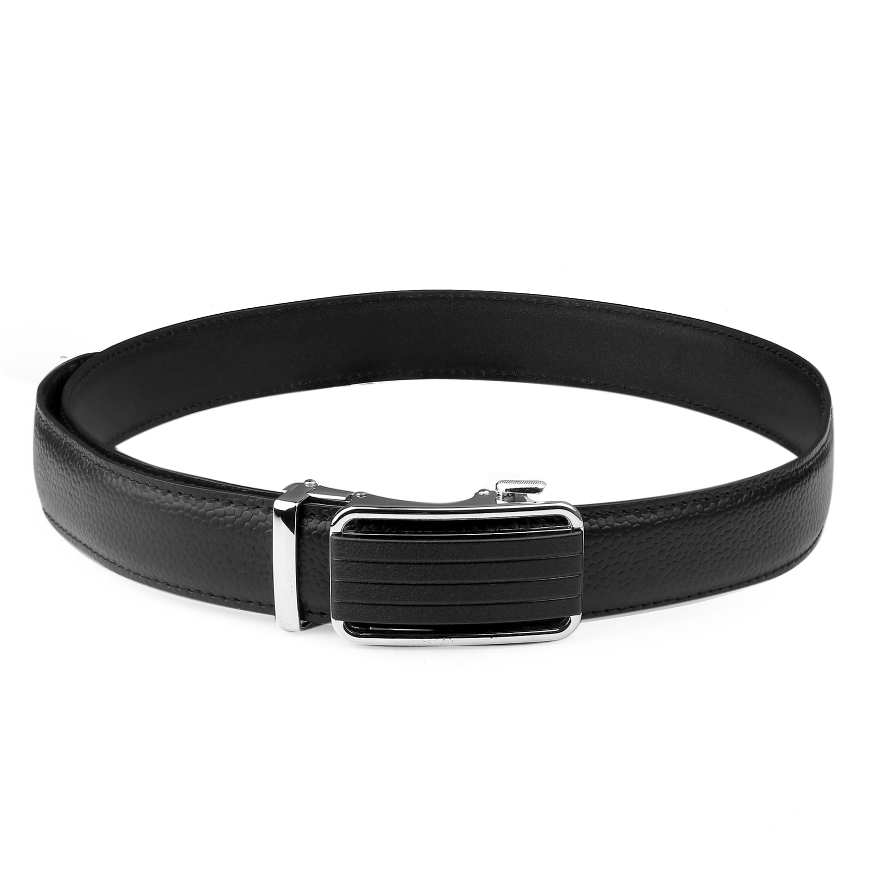 Bacca Bucci Premium Leather Formal Dress Belts with a Stylish Finish and a Auto Lock Nickel-Free Buckle