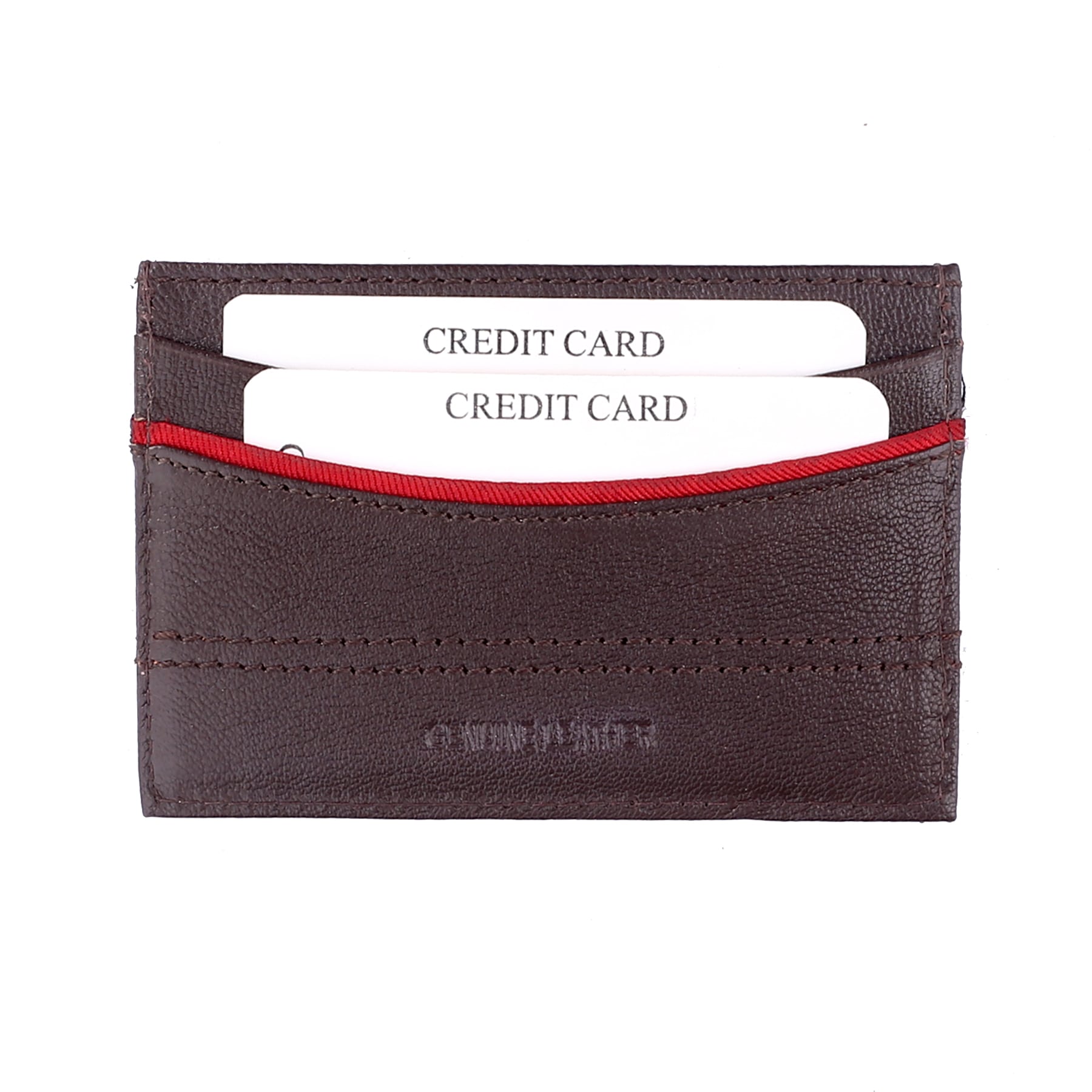 Bacca Bucci Unisex Genuine Leather Credit Card Holder Wallet | Gift Card Display Case | Minimalist Light Thin Card Storage case with RFID Blocking