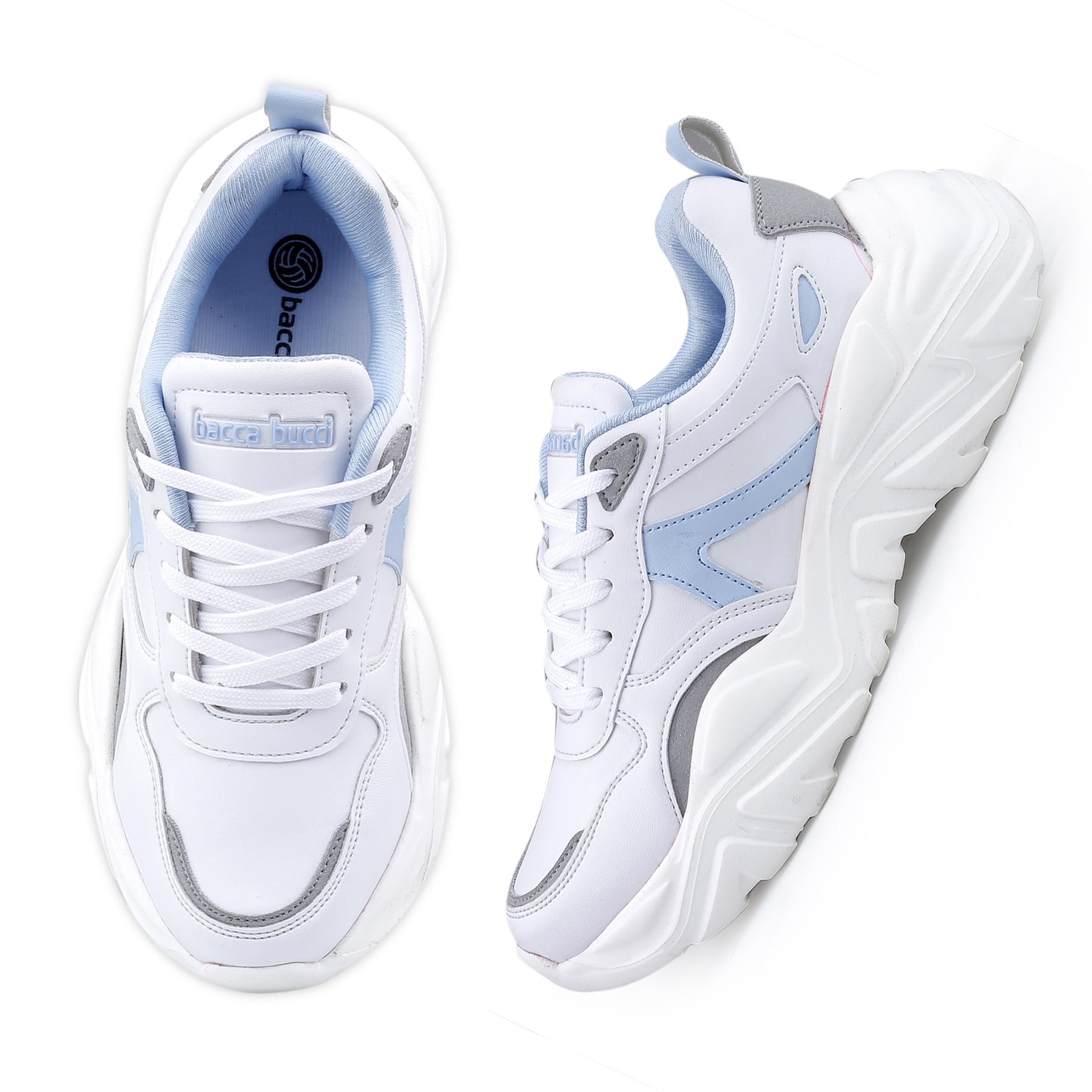 Bacca Bucci HARPER Low-top Platform Fashion Sneakers For Women | StreetWear Chunky Sneakers