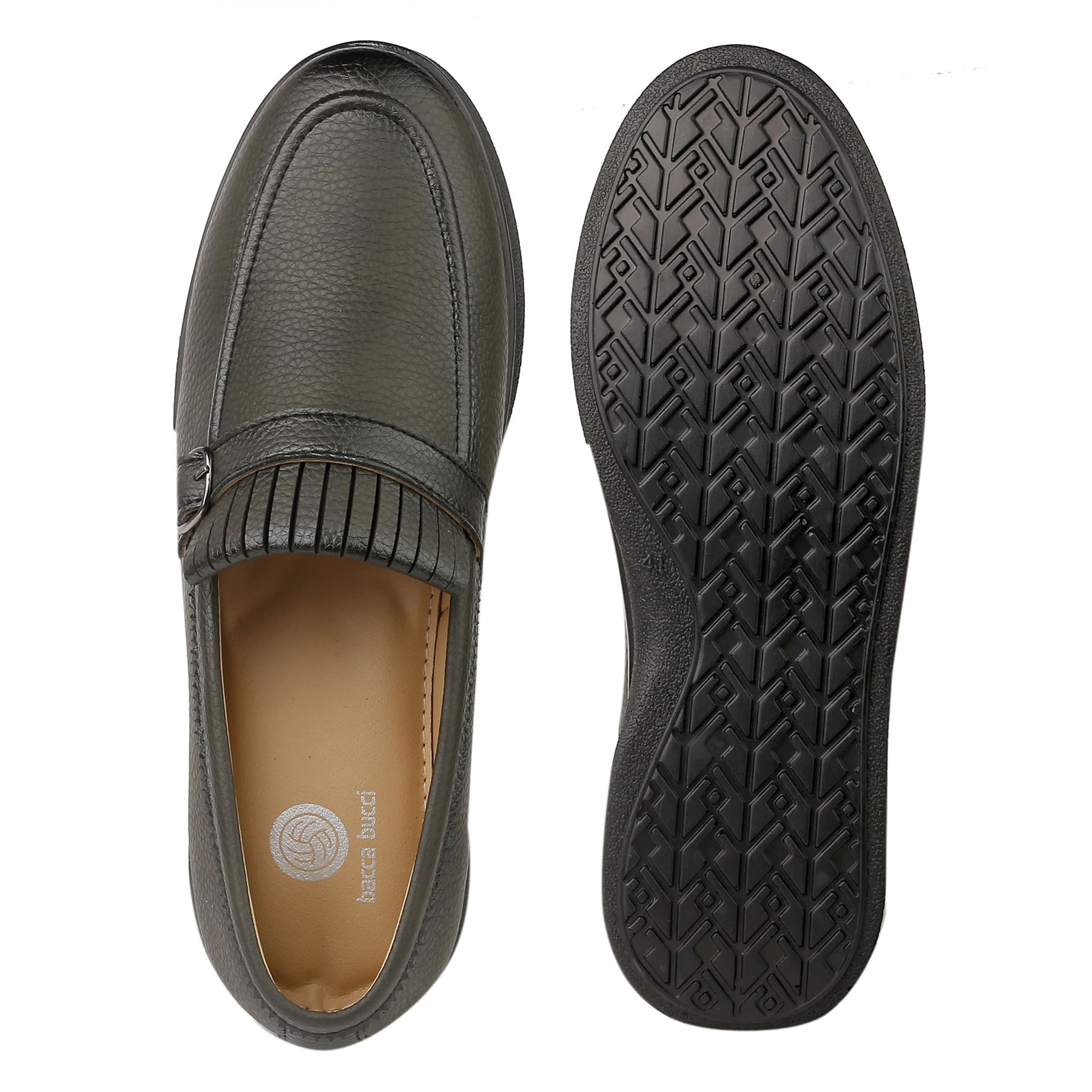 Bacca Bucci Men's ROME Dress Loafers Moccasins & Driving Shoes | Rubber Outsole | Light Weight