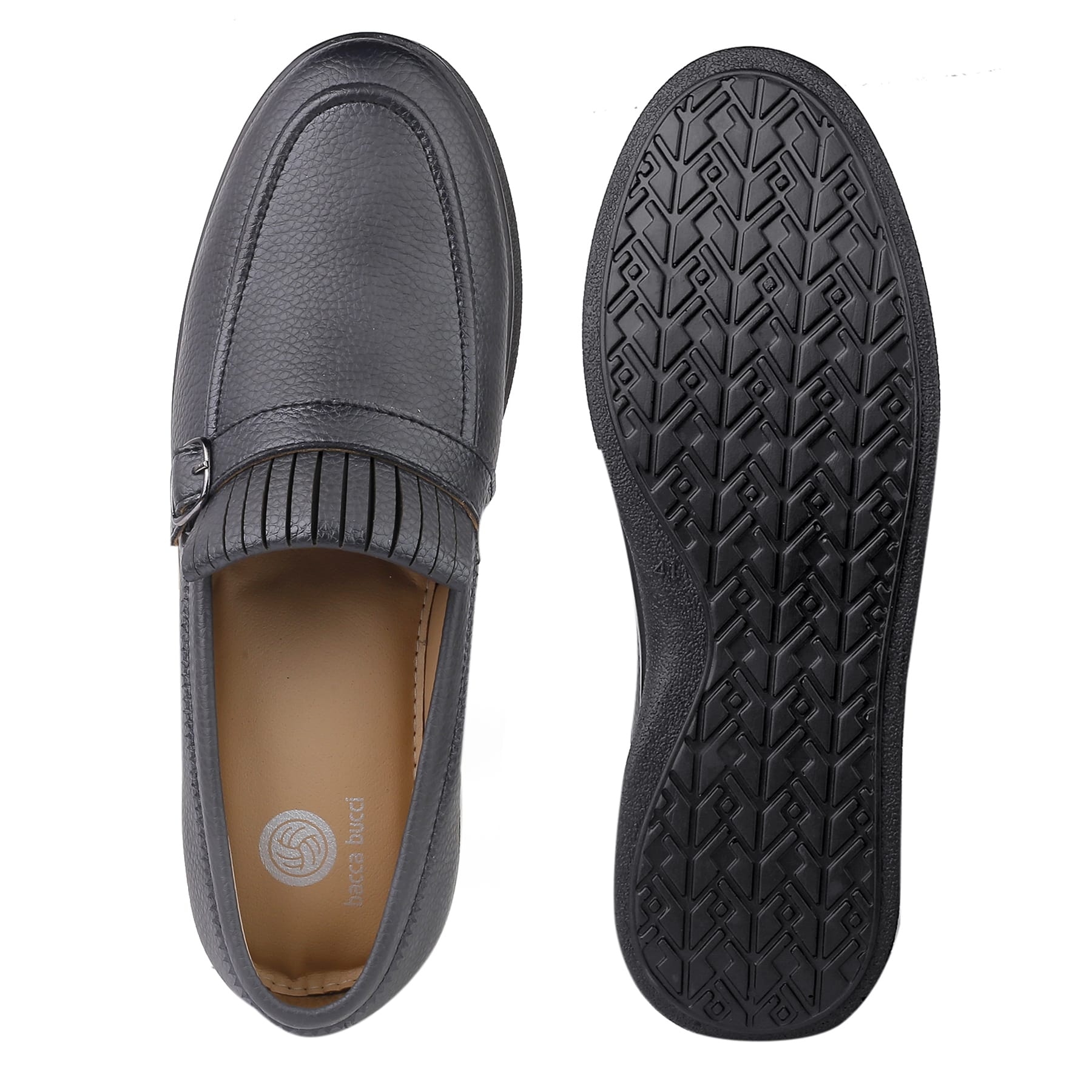Bacca Bucci Men's ROME Dress Loafers Moccasins & Driving Shoes | Rubber Outsole | Light Weight