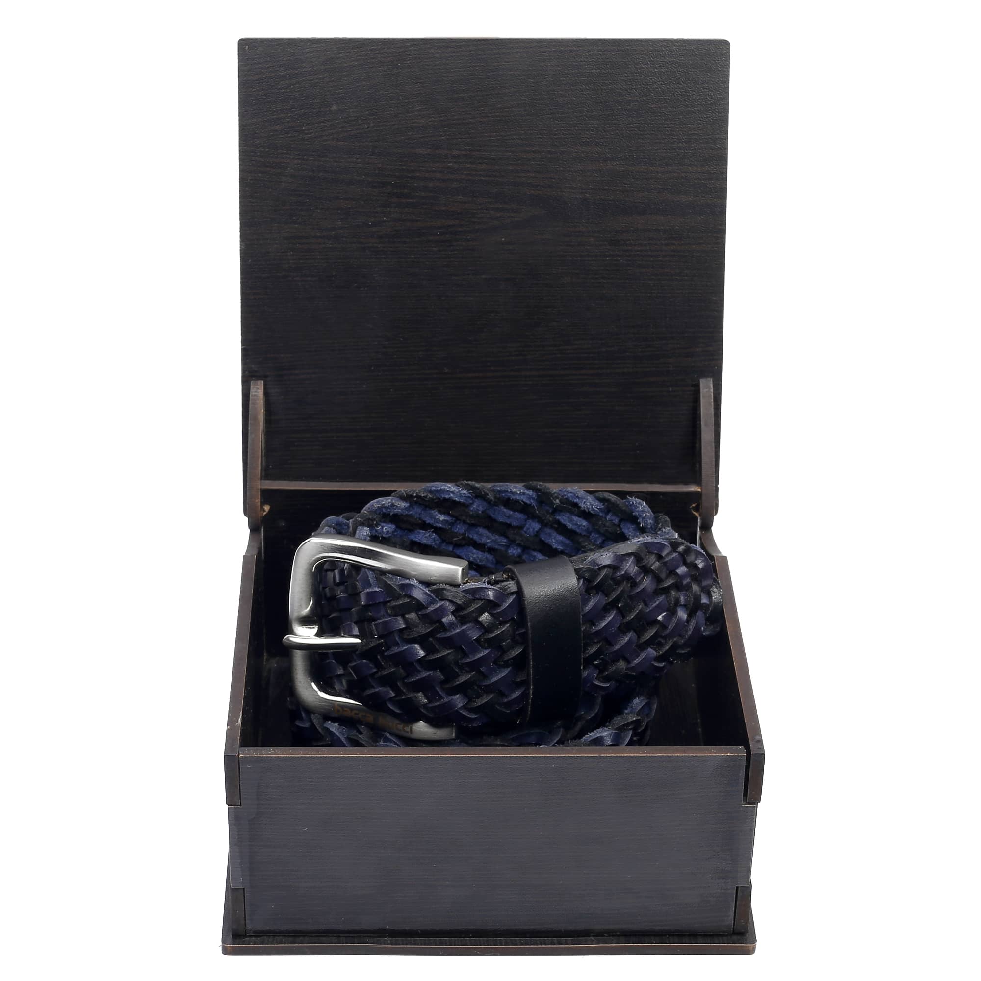 Men braided Leather Belt