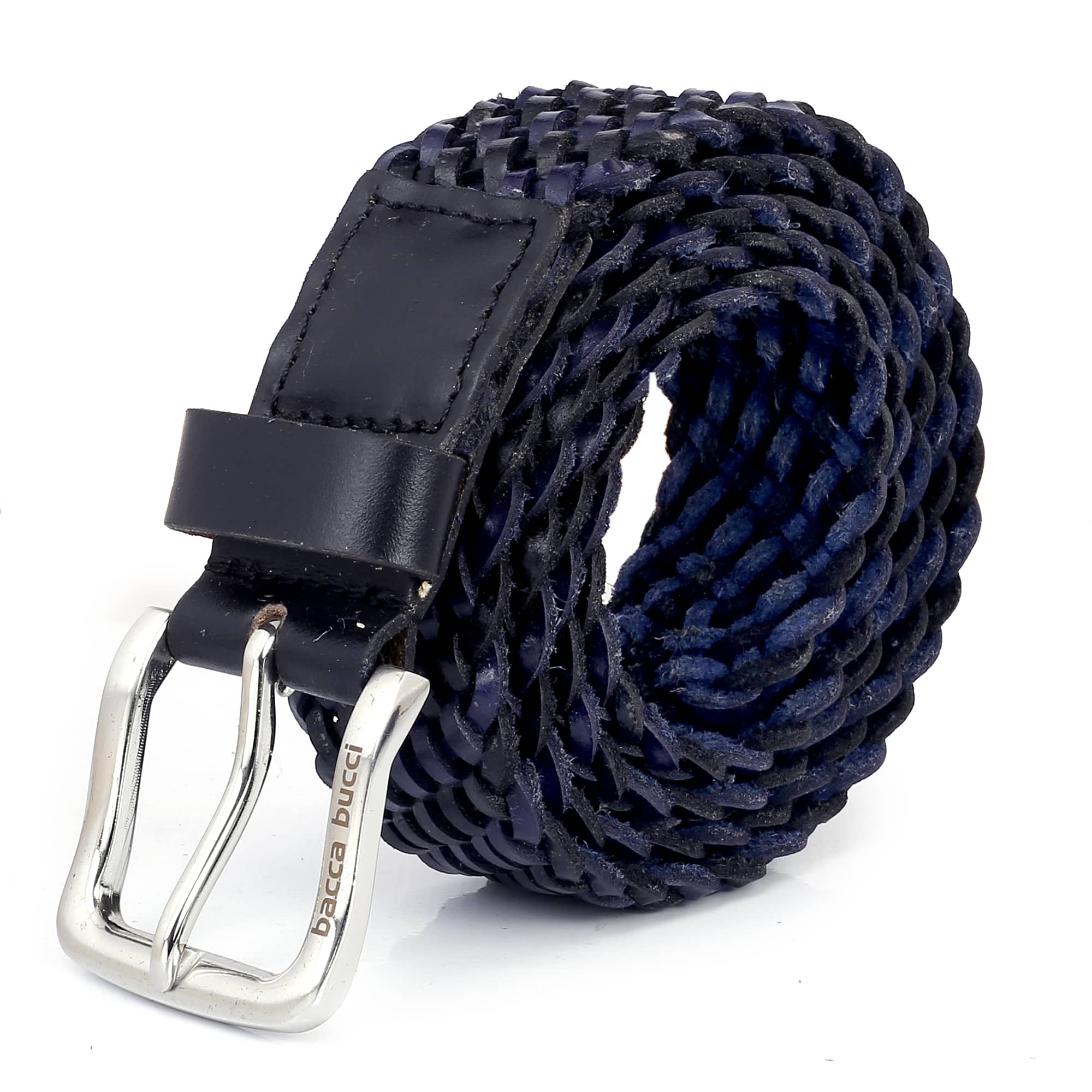 Men braided Leather Belt