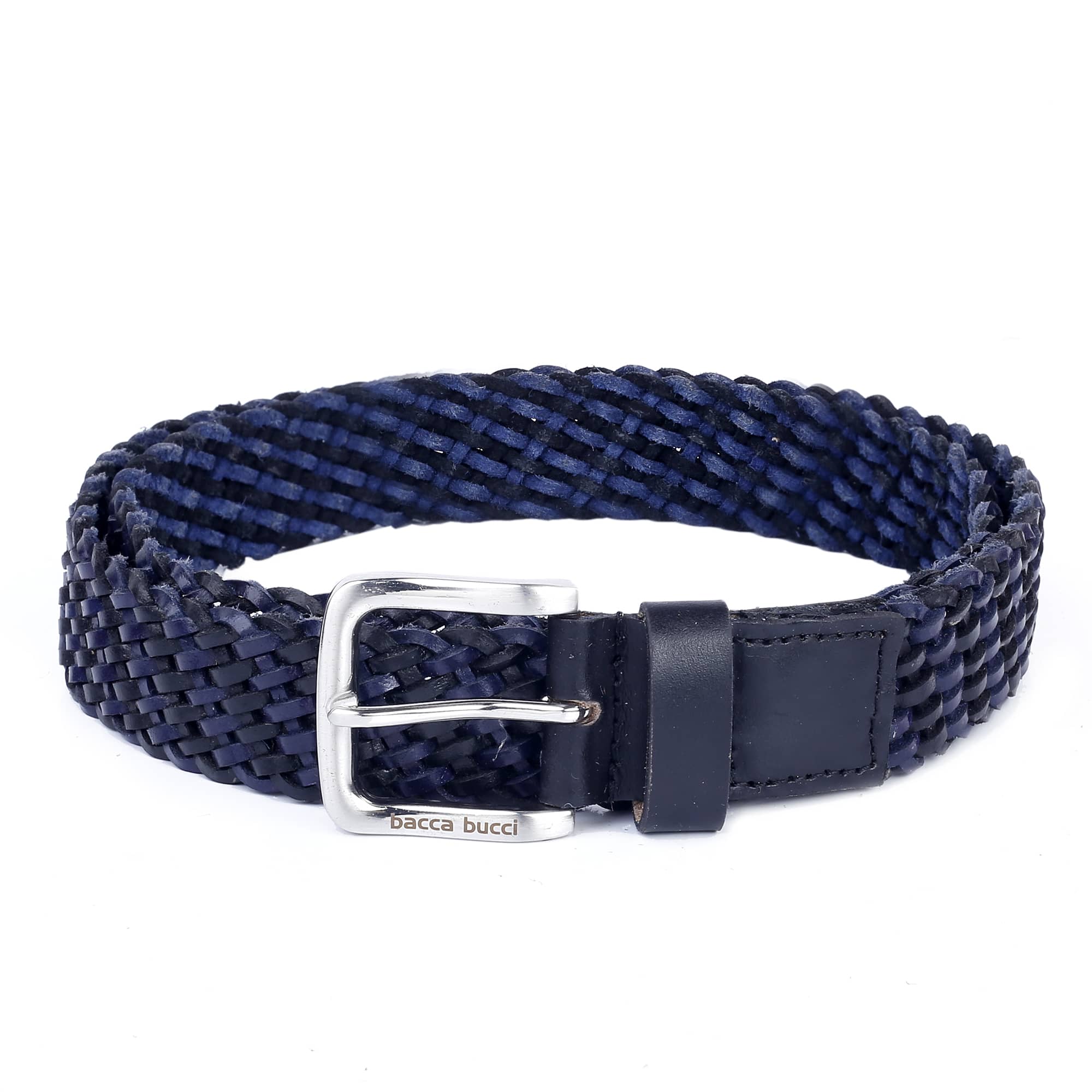 Men braided Leather Belt