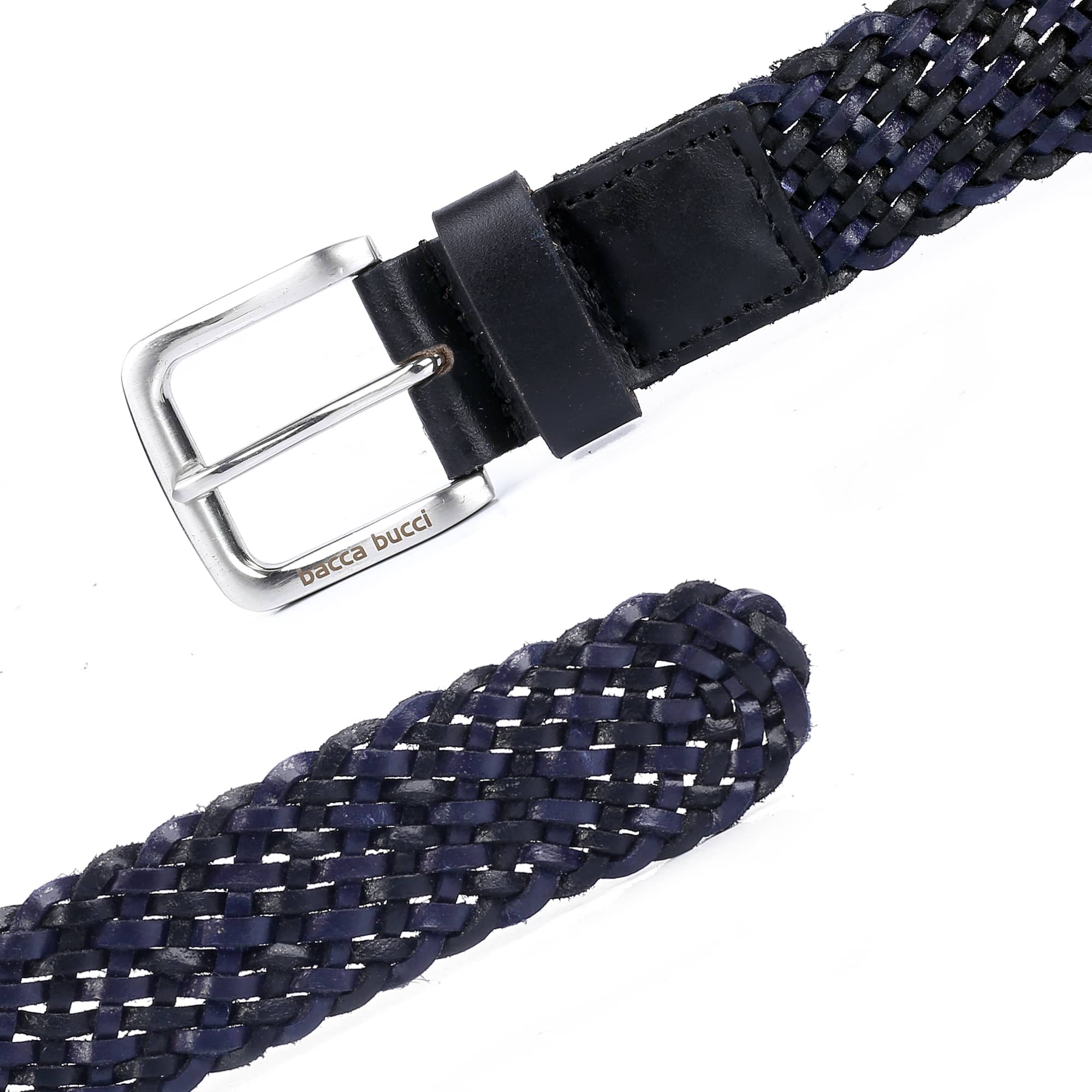 Men braided Leather Belt