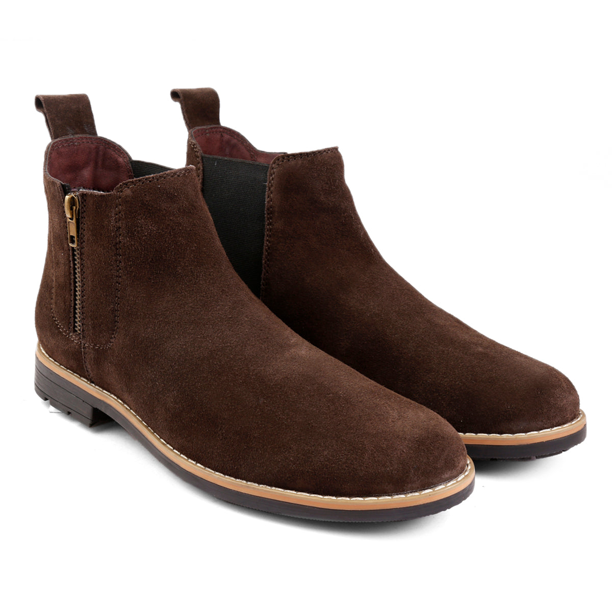 Mens slip on 2025 suede boots