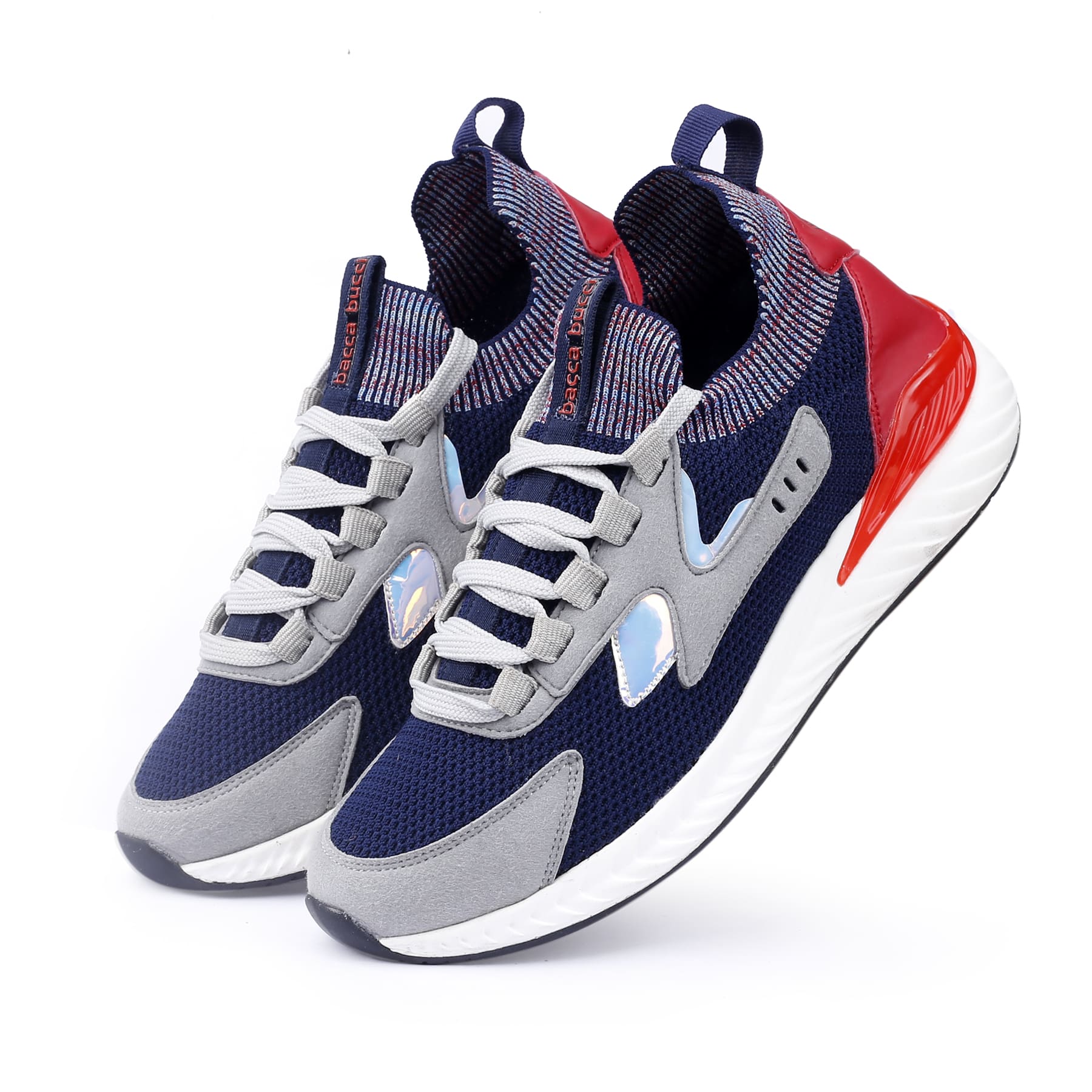 Bacca Bucci Men's OffBeat Mid-Top Urban Streetwear Socks Sneakers Shoes | Chunky outsole