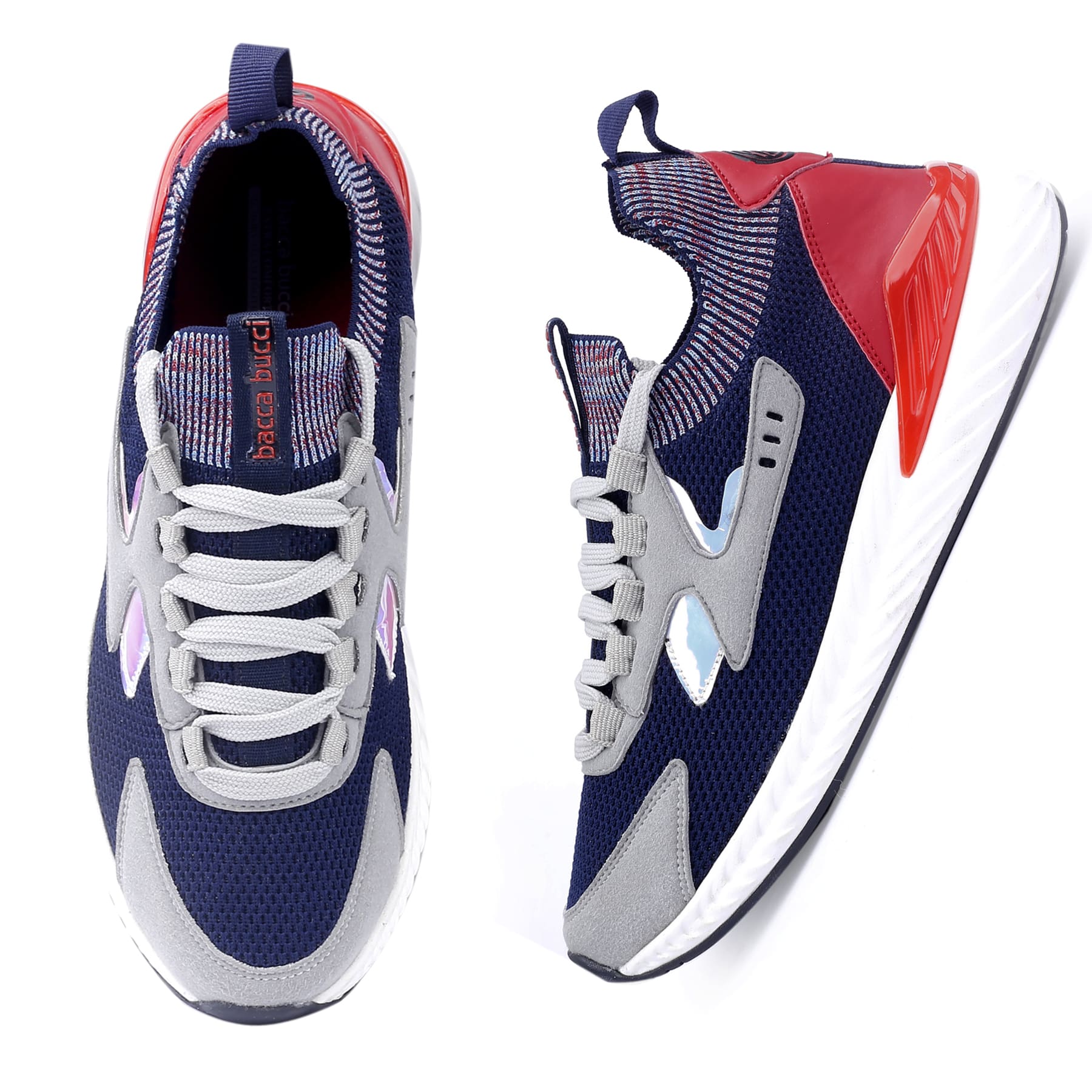 Bacca Bucci Men's OffBeat Mid-Top Urban Streetwear Socks Sneakers Shoes | Chunky outsole