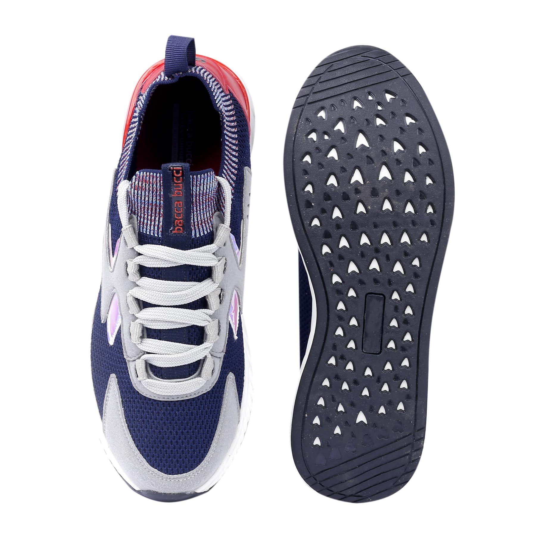 Bacca Bucci Men's OffBeat Mid-Top Urban Streetwear Socks Sneakers Shoes | Chunky outsole