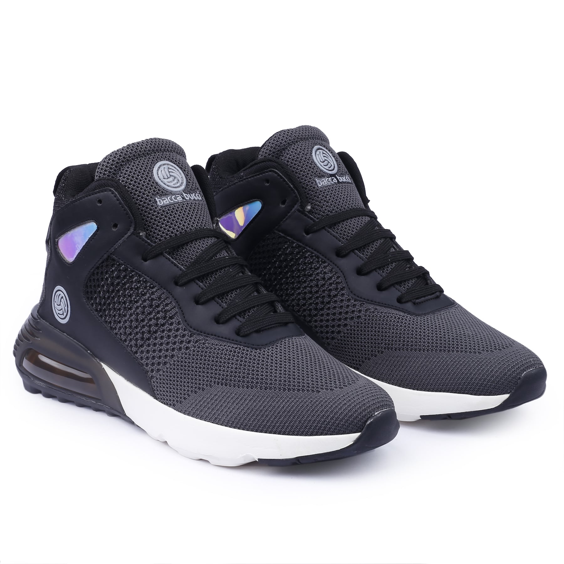 Bacca Bucci Men's SOFTPRO Hi-Top Men Basketball Sneakers with Max Cushioned Padded Insocks & Breathable Upper