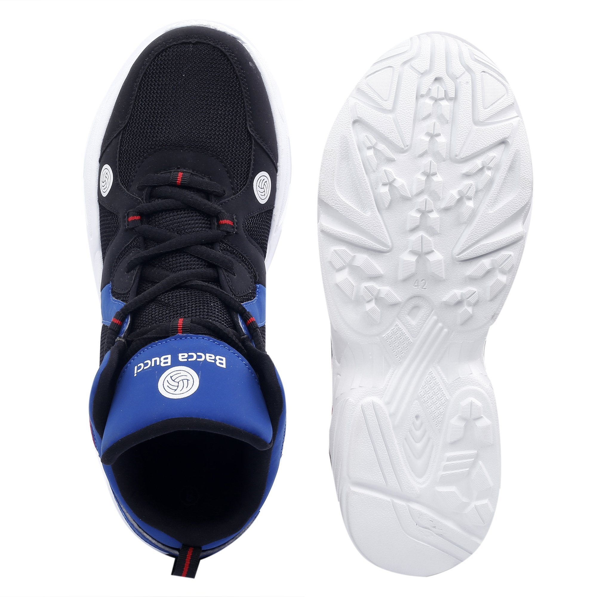 Bacca Bucci CAPER High Top Men Sneakers with Anti Slip Sole & Breathable Upper - Bacca Bucci
