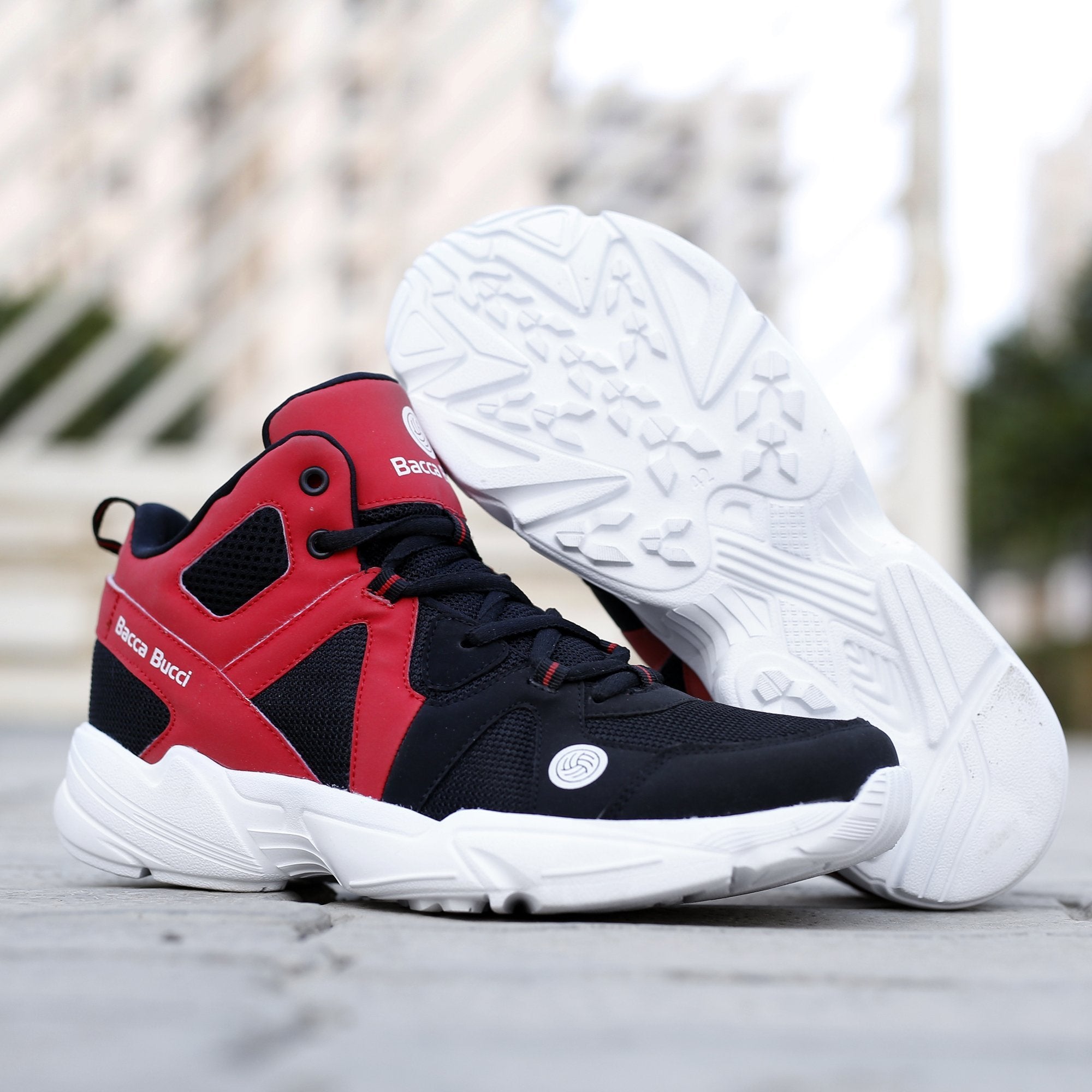 Bacca Bucci Caper High Top Sneakers for Men Anti-Slip Sole, Breathable Upper